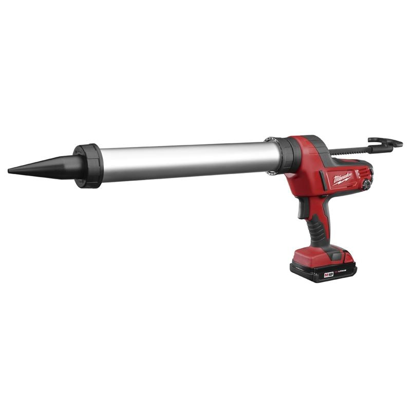 M18 18V Lithium-Ion Cordless 20 oz Sausage Style Caulk & Adhesive Gun Kit (2642-21CT) - Perfect for Construction, Home Repairs, and DIY Projects