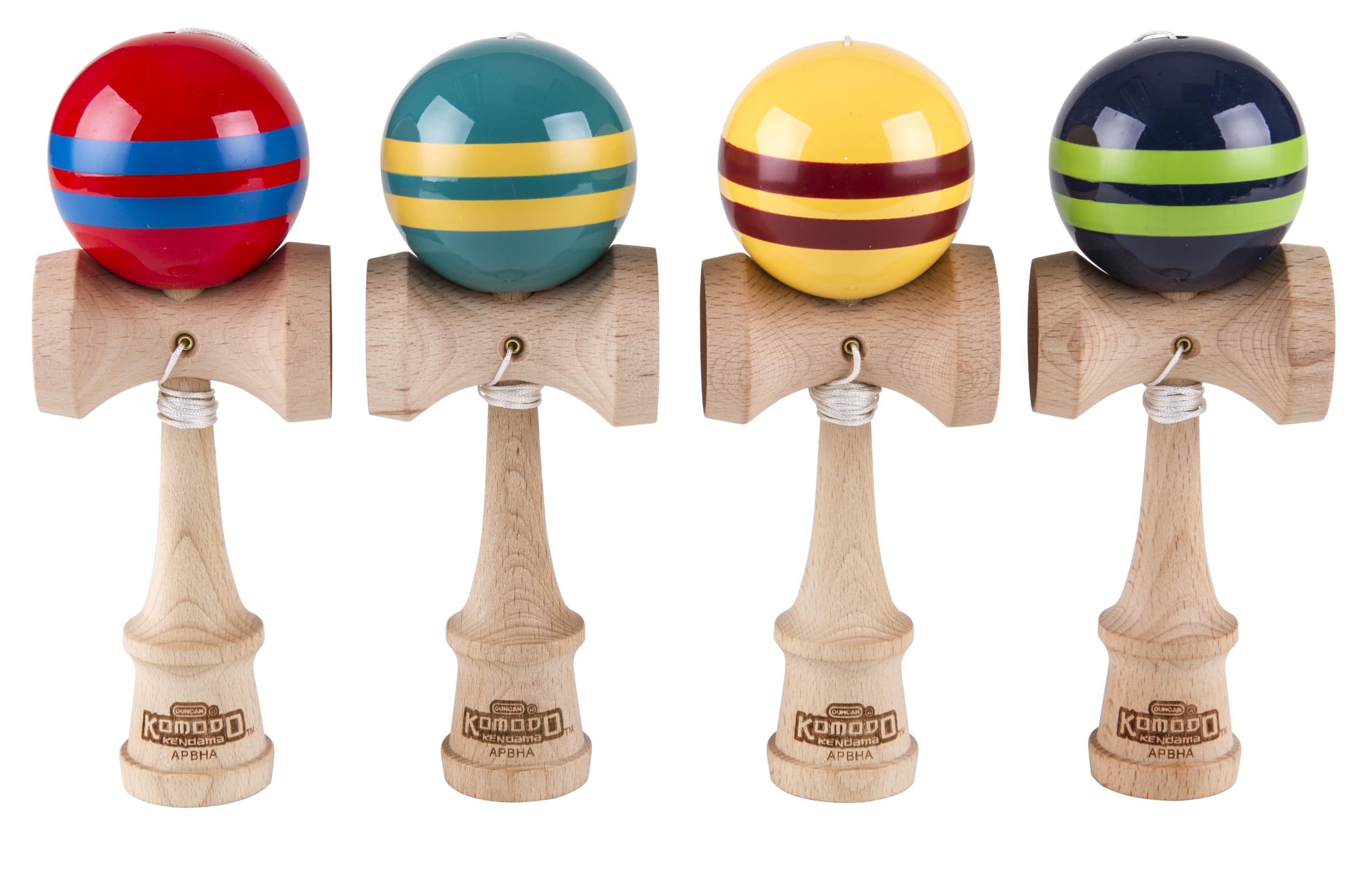 Duncan Toys Komodo Kendama - Traditional Wooden Skill Toy for Kids & Adults - Perfect for Stress Relief, Hand-Eye Coordination & Fun Indoor/Outdoor Play