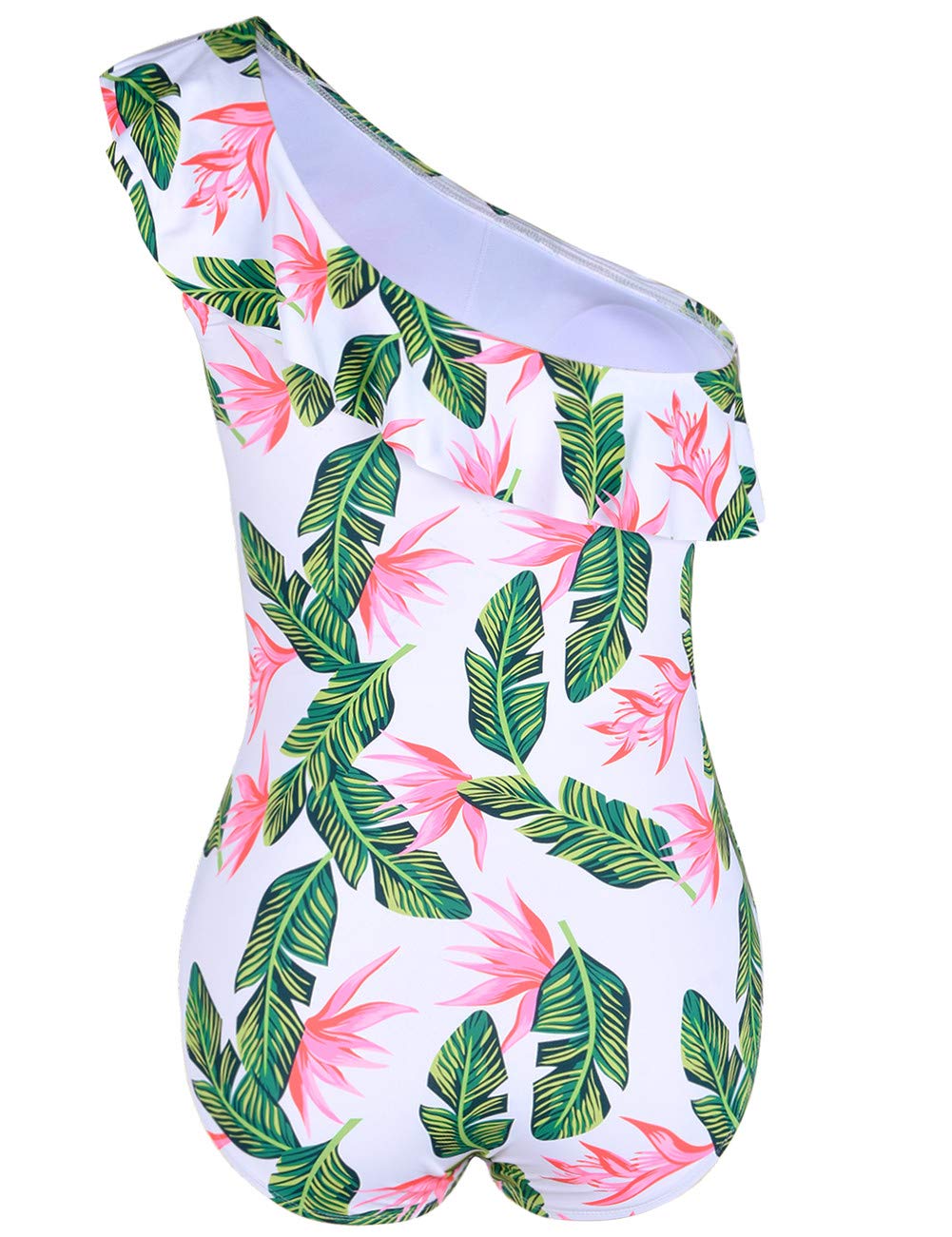 Hilor Women's One Piece Swimsuits - Tummy Control Bathing Suits, Asymmetric One Shoulder Swimwear for Beach, Pool & Vacation | Slimming & Sexy Design