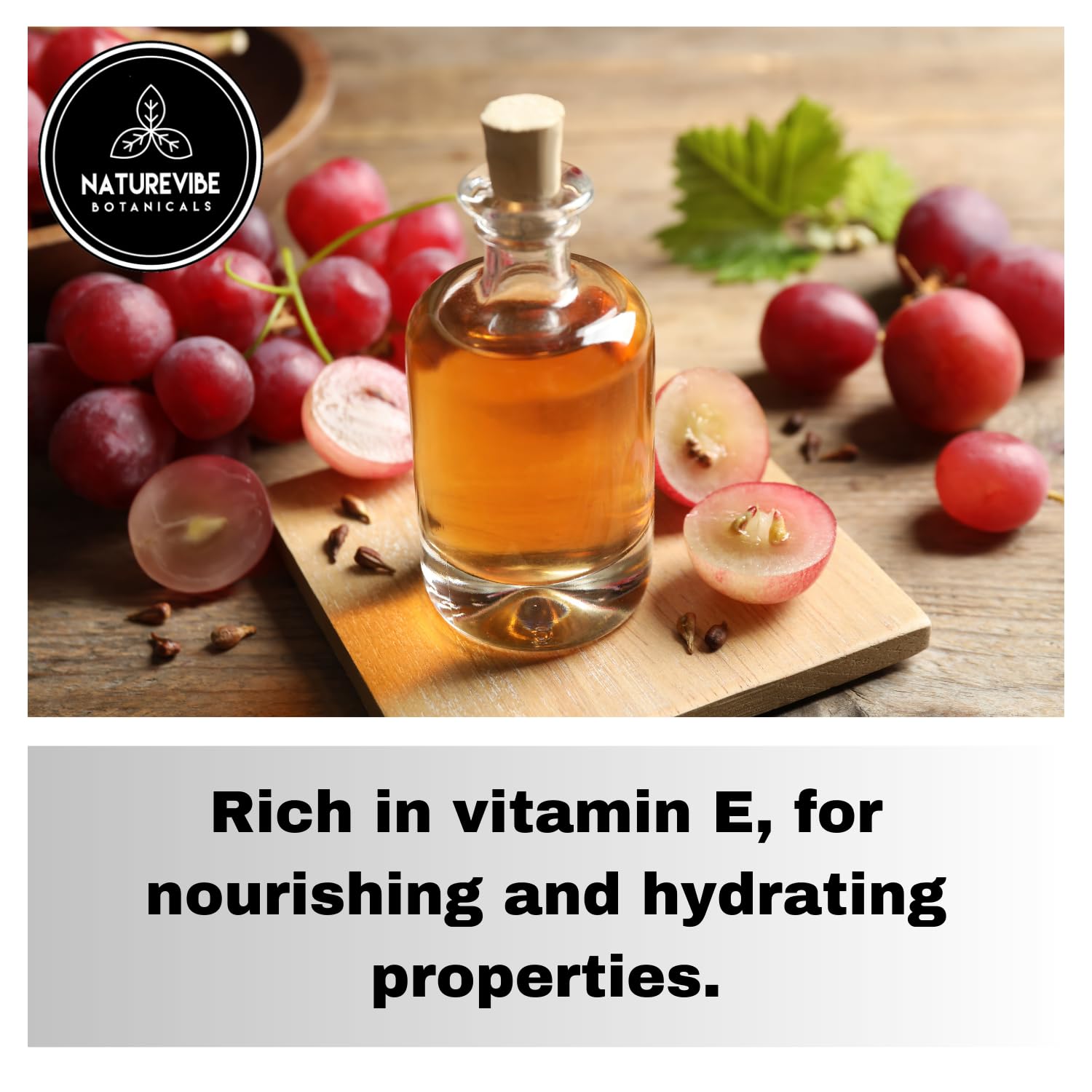 Naturevibe Botanicals Organic Mango Oil & Grapeseed Oil Combo - 32oz Each | Cold-Pressed, Unrefined for Hair, Skin & Massage | Perfect for DIY Beauty Recipes & Aromatherapy