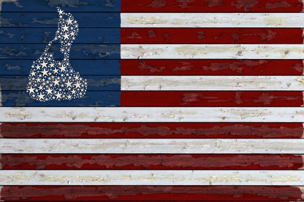 Distressed Block Island Rhode Island Flag - 16x24 Hand Signed Giclee Art Print, Vivid Textured Wall Decor for Coastal & Nautical Home Decor