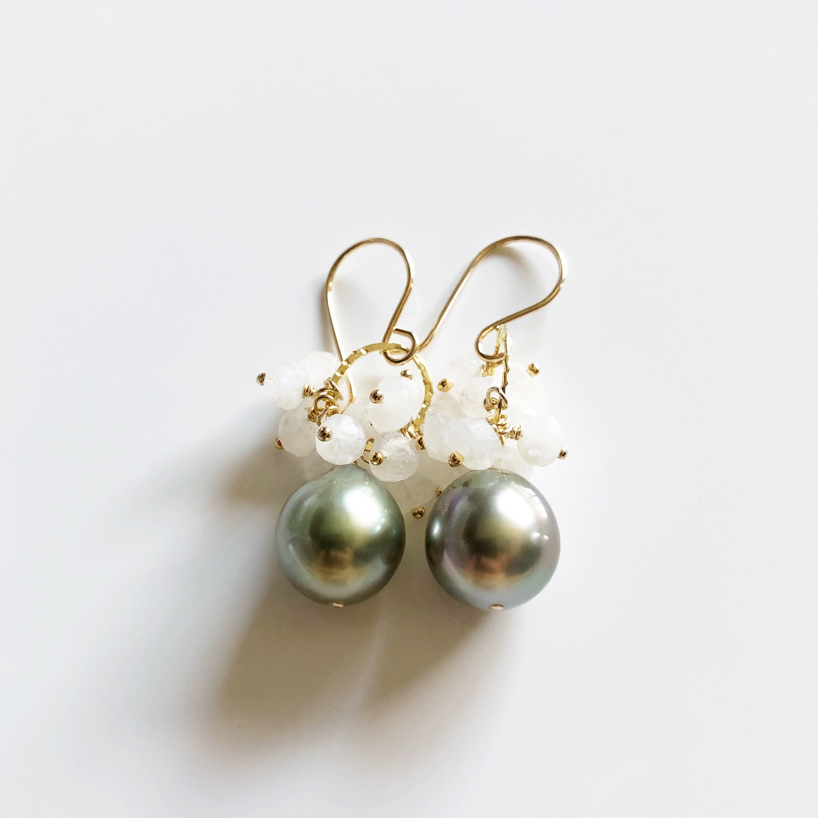 KIRA Moonstone Earrings (E529) – Elegant Dangle Earrings for Women, Perfect for Weddings, Parties & Special Occasions