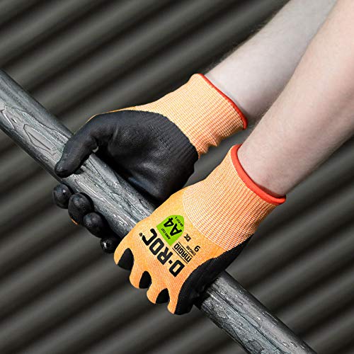 **ANSI A4 Certified MAGID D-ROC TriTek Oil & Liquid Absorbing Work Gloves - 12 Pairs, Size 11/2XL (DXG48) - Ideal for Automotive, Industrial & Maintenance Tasks**