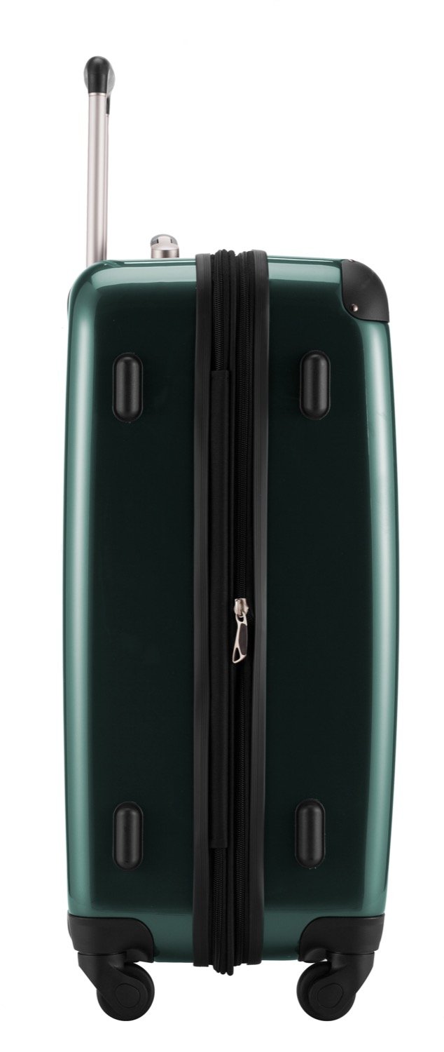 Premium Dark Green 65cm Cabin Luggage - Lightweight & Durable Carry-On Suitcase for Business Travel, Weekend Getaways & Airplane Trips