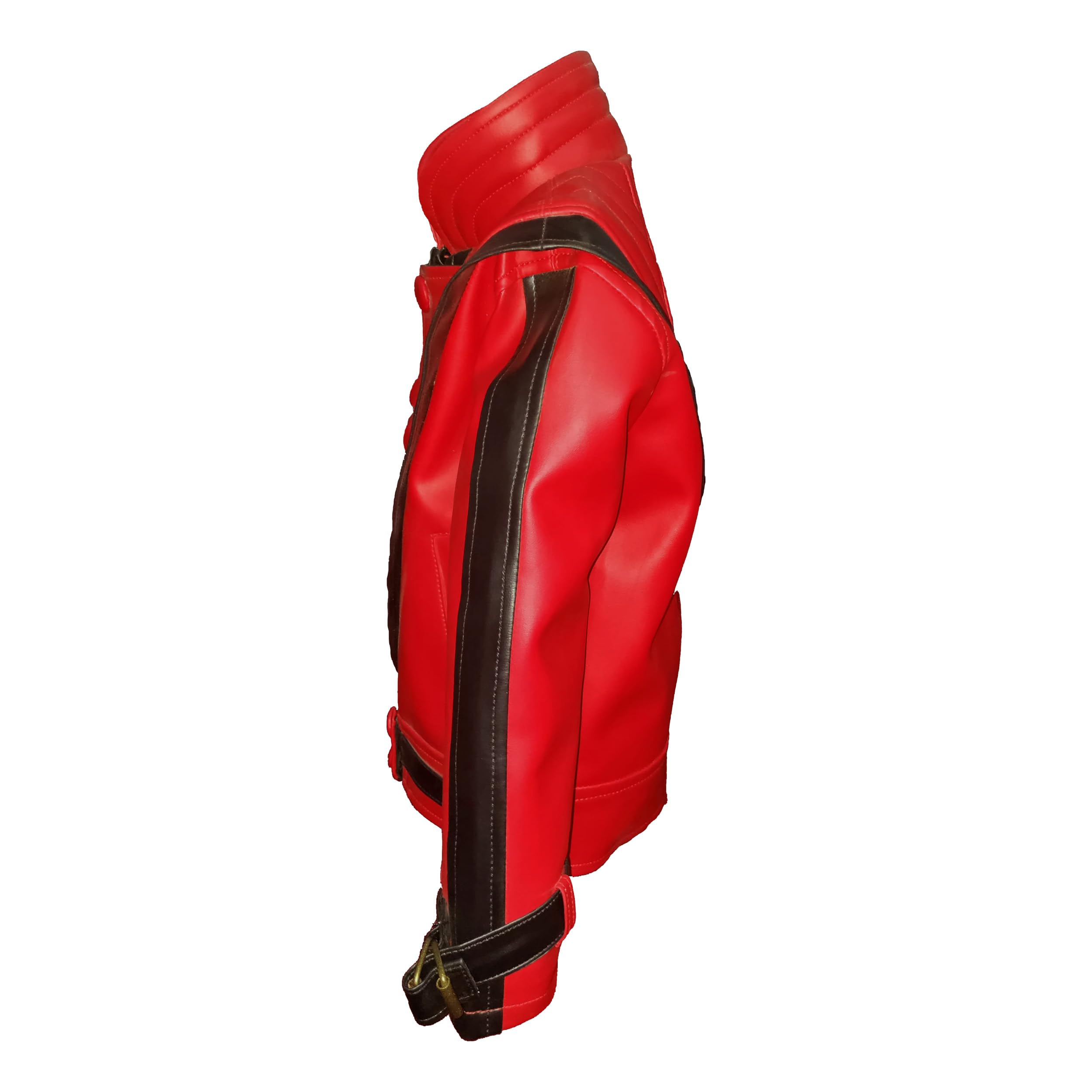 Kids Thriller Red Leather Jacket for Boys | Halloween Costume & Dance Party