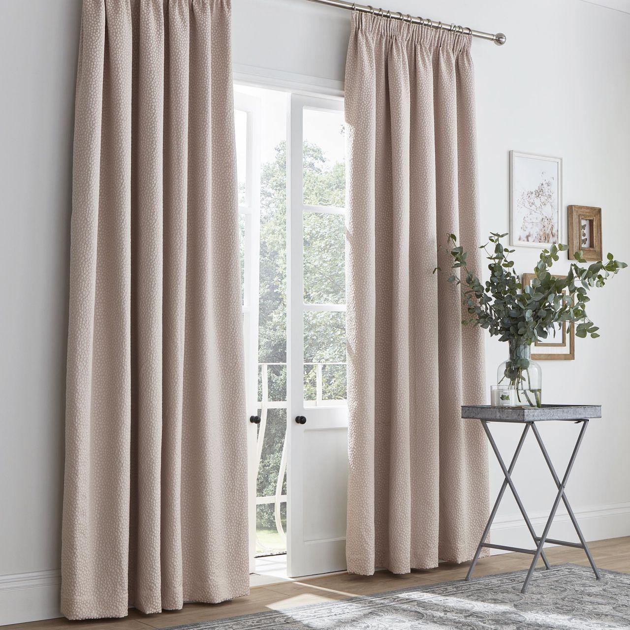 Blackout Pencil Pleat Curtains - Ardely Tearose Pink | Thermal Insulated Room Darkening Drapes for Bedroom & Living Room