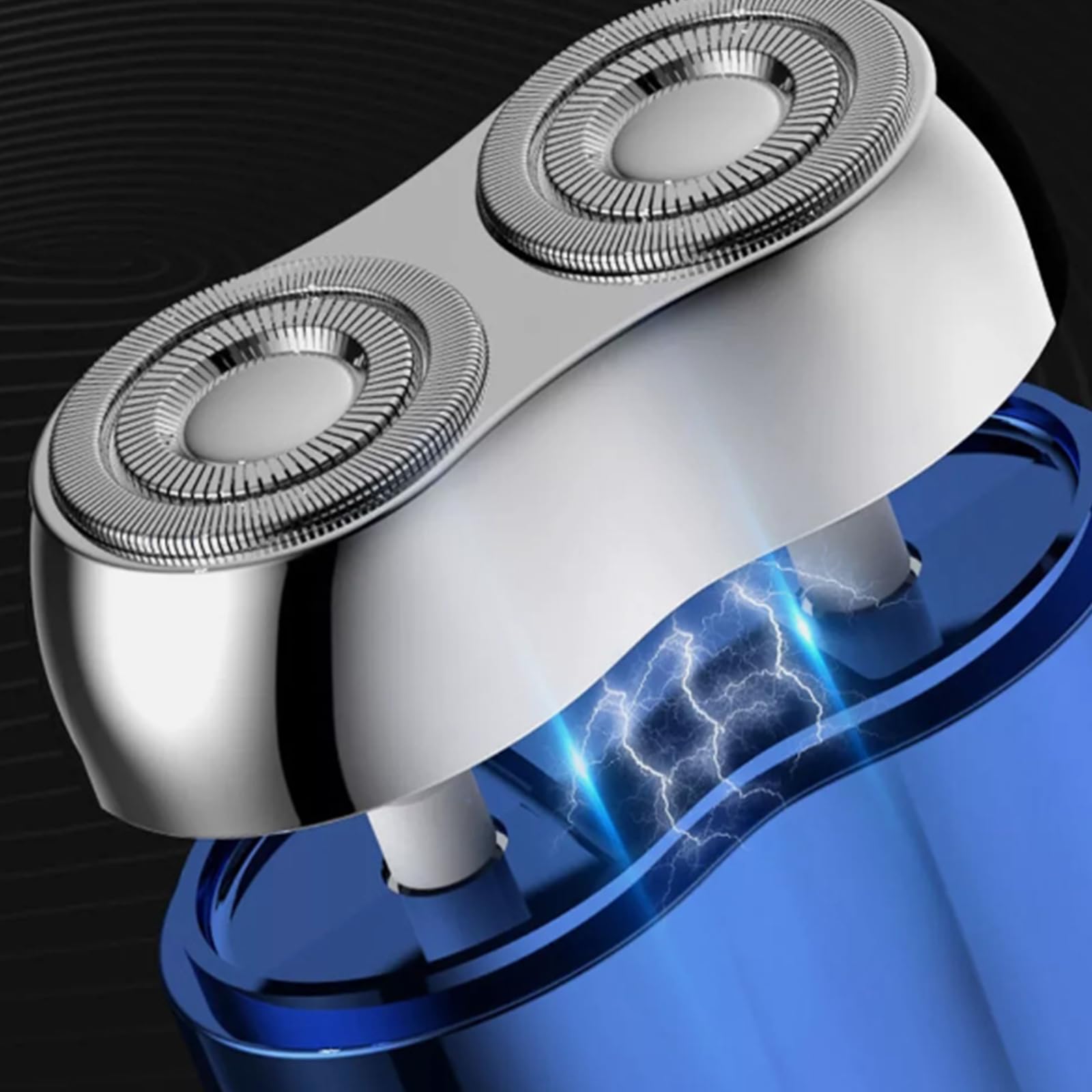 New Mini Dual-Head Electric Shaver for Men & Women - Portable Travel Shaver with USB Charging, Grey | Perfect for Travel, Gym & On-the-Go Grooming