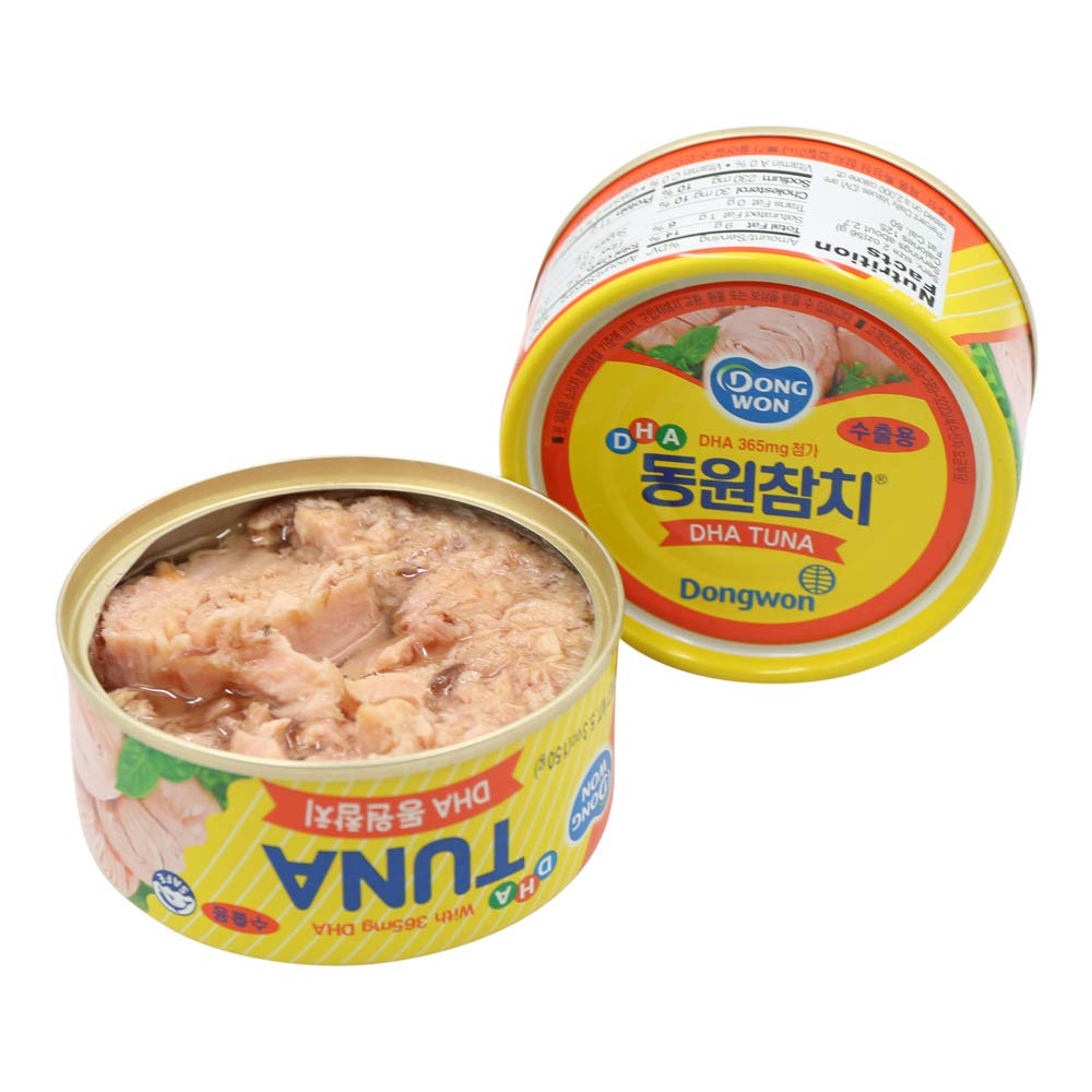 Premium Dongwon Tuna Chunk Style in Oil (Rich in DHA) - 5.29 oz Can - High Protein, Keto & Paleo Friendly - Perfect for Salads, Sandwiches & Healthy Meal Prep