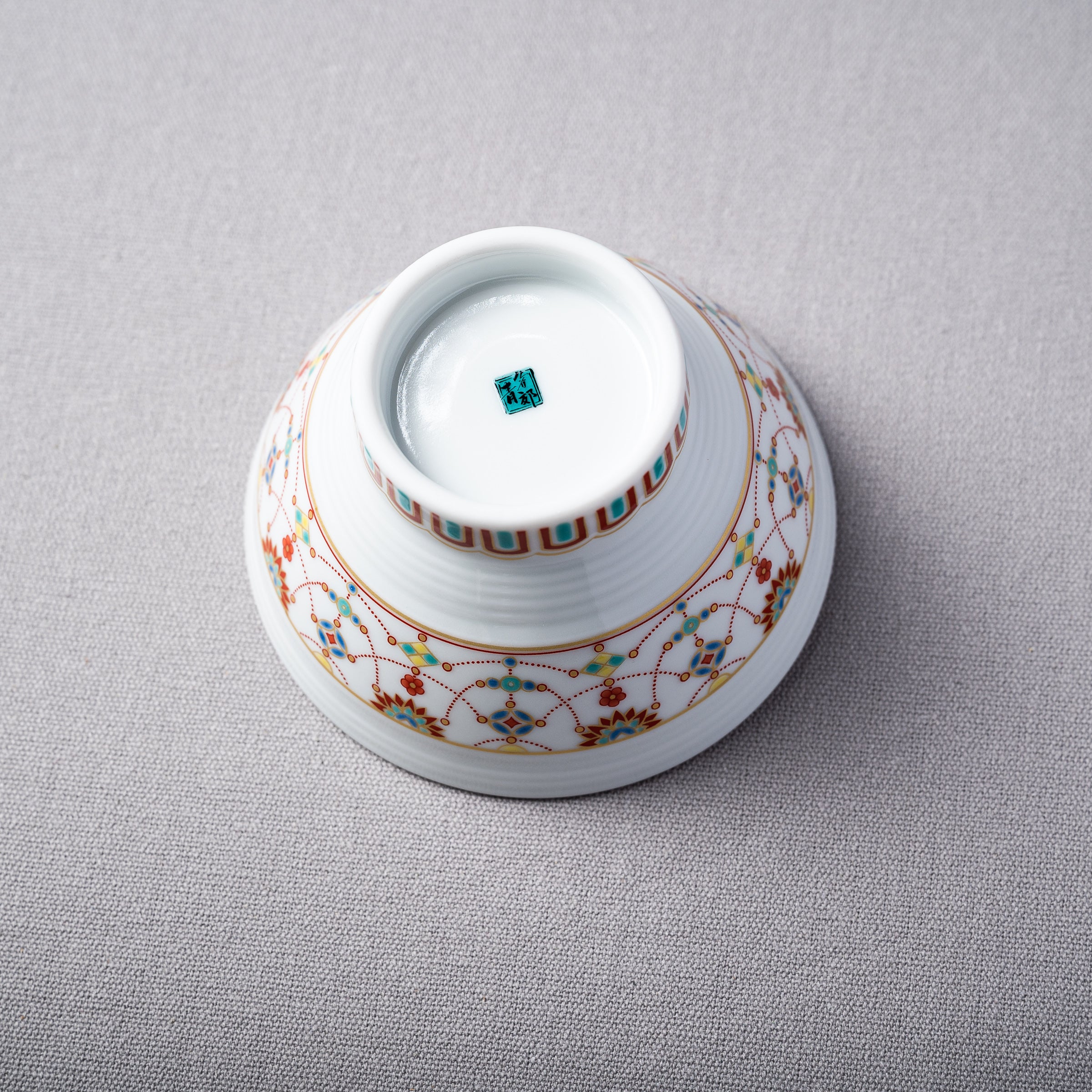 Kutani Ware Hand-Painted Rice Bowl - Traditional Japanese Porcelain Dining Bowl for Sushi, Rice & Soup | Elegant Home Dining & Gift Idea