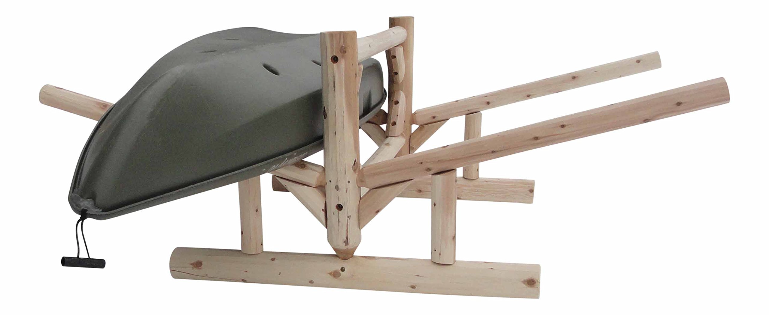 2-Place Freestanding Kayak & Canoe Storage Rack - Heavy Duty Paddle Board Stand for Garage & Outdoor Use - Perfect Kayak Organizer for Backyard, Dock or Boathouse