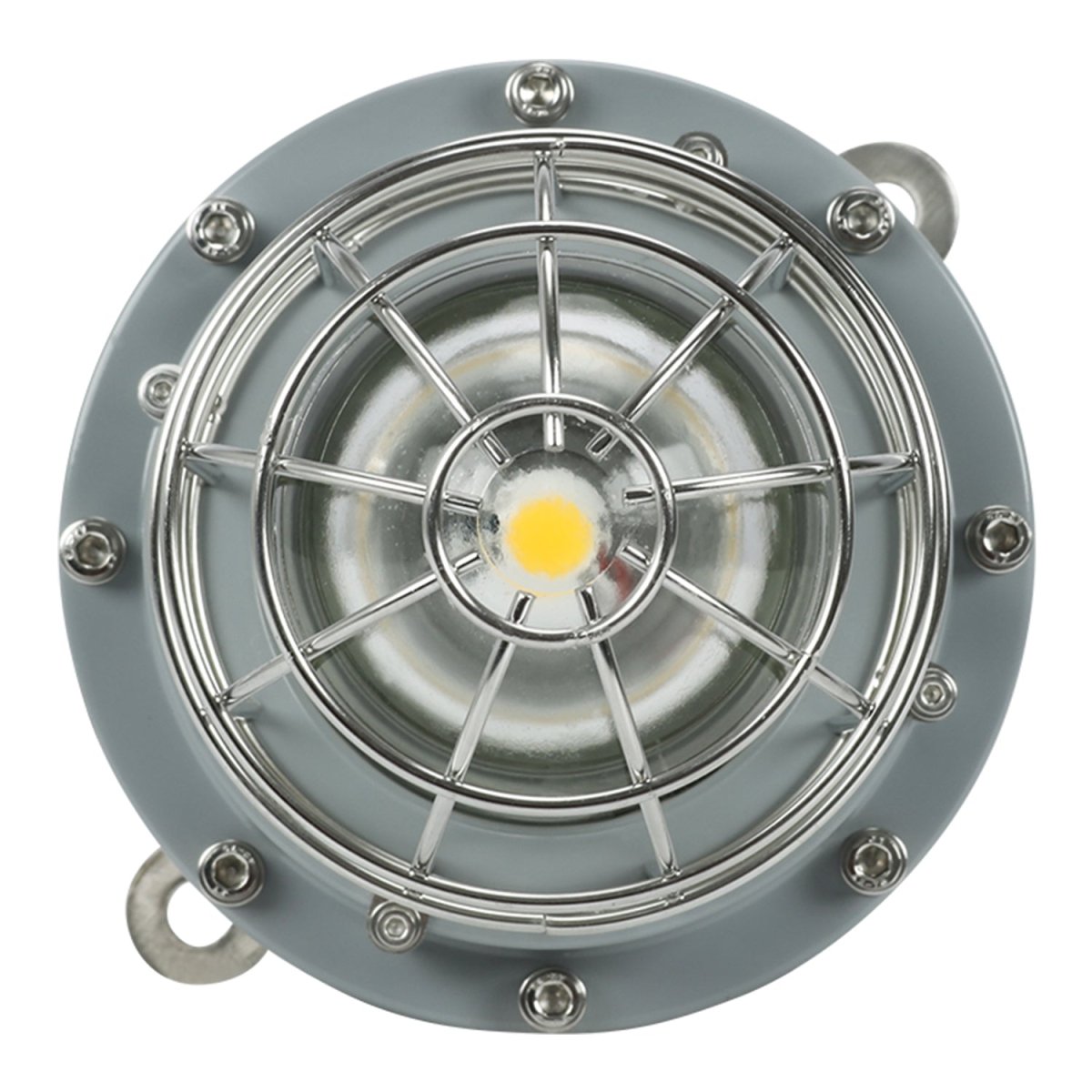 40W LED Explosion Proof Jelly Jar Light - G Series Non-Dimmable 5000K Daylight (5400LM) - 100-277V AC IP66 Rated - Hazardous Location Lighting for Oil Rigs, Chemical Plants & Industrial Facilities