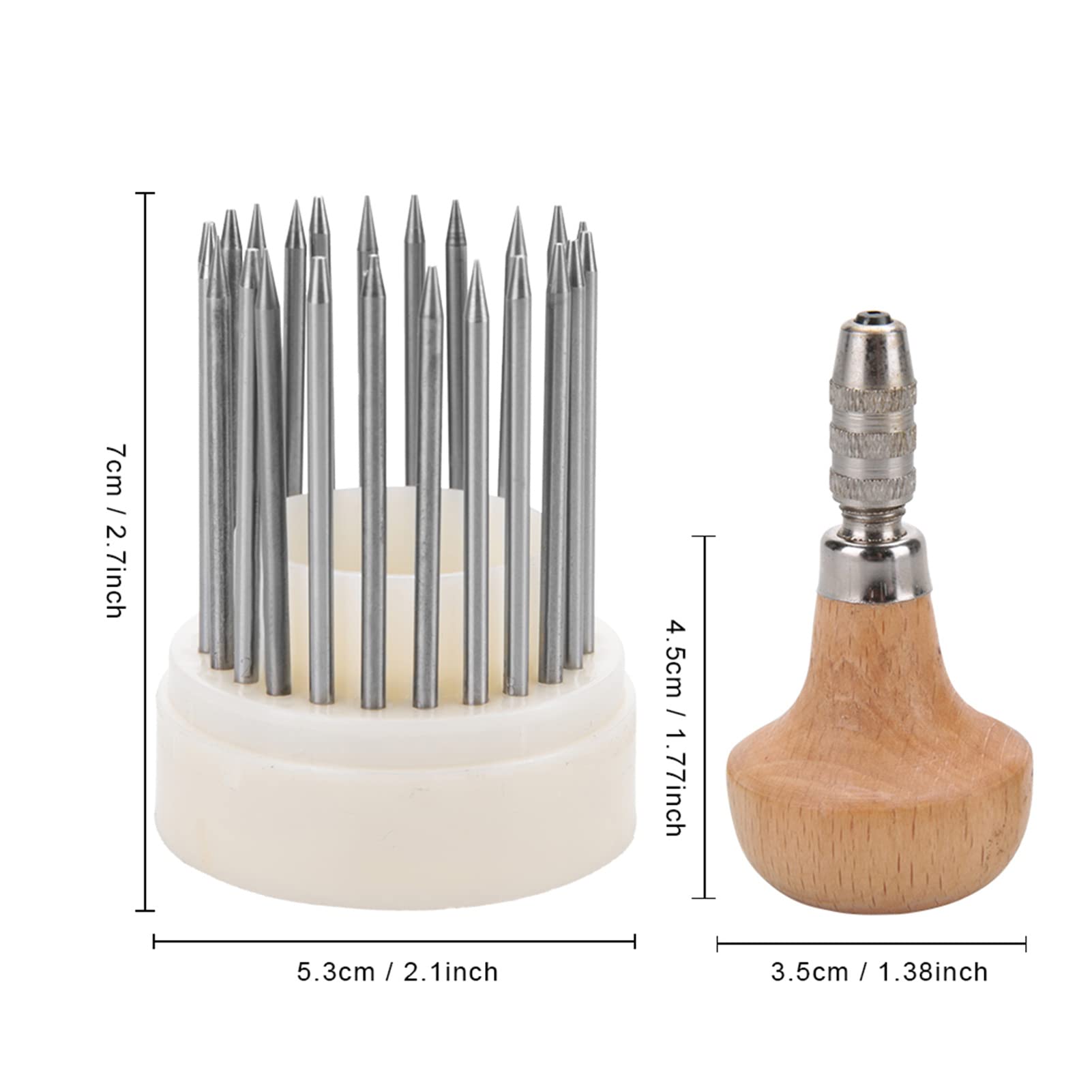 23-Piece Jewelry Engraving & Beading Tool Kit - Metal Bead Grain & Stone Setting Tools for Jewelry Making & Crafting - Perfect for DIY Jewelry Design, Metal Engraving & Gemstone Setting Projects
