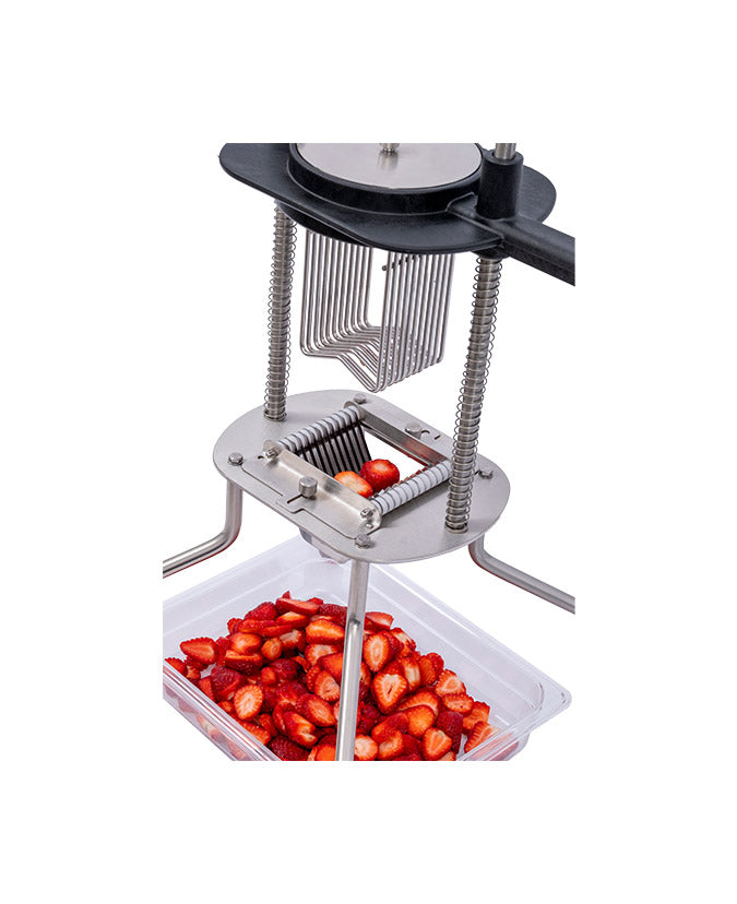 Cancan® Vertical Tomato Slicer - Stainless Steel Tomato Cutter with Non-Slip Handle for Perfect Slices - Ideal for Sandwiches, Salads, and Meal Prep