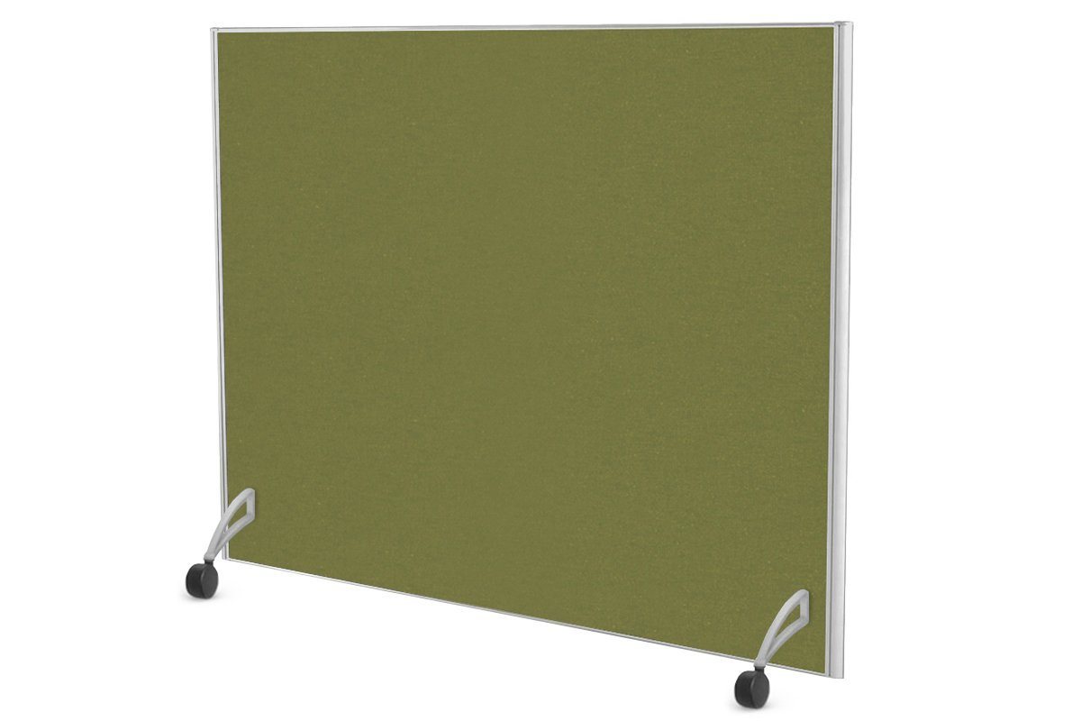 Freestanding Office Partition Screen - Fabric Panel with White Frame [1200H x 1200W] - Privacy Divider for Workspaces, Conference Rooms & Home Offices