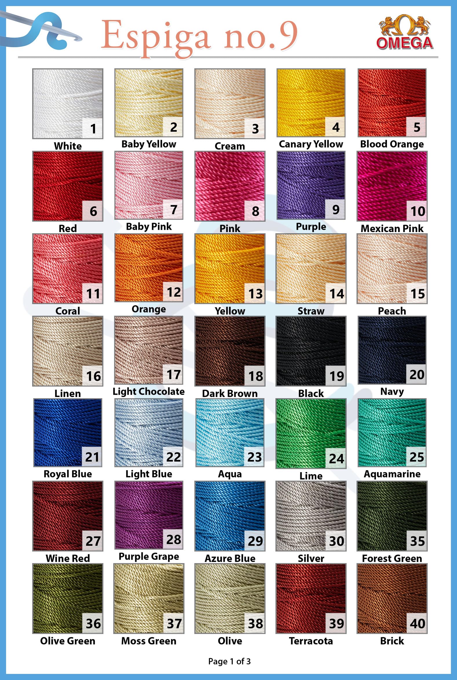 Espiga No. 9 100% Nylon Omega String Cord for Knitting and Crochet - 78 Yards Lilac Yarn for DIY Crafts, Jewelry Making & Macrame Projects