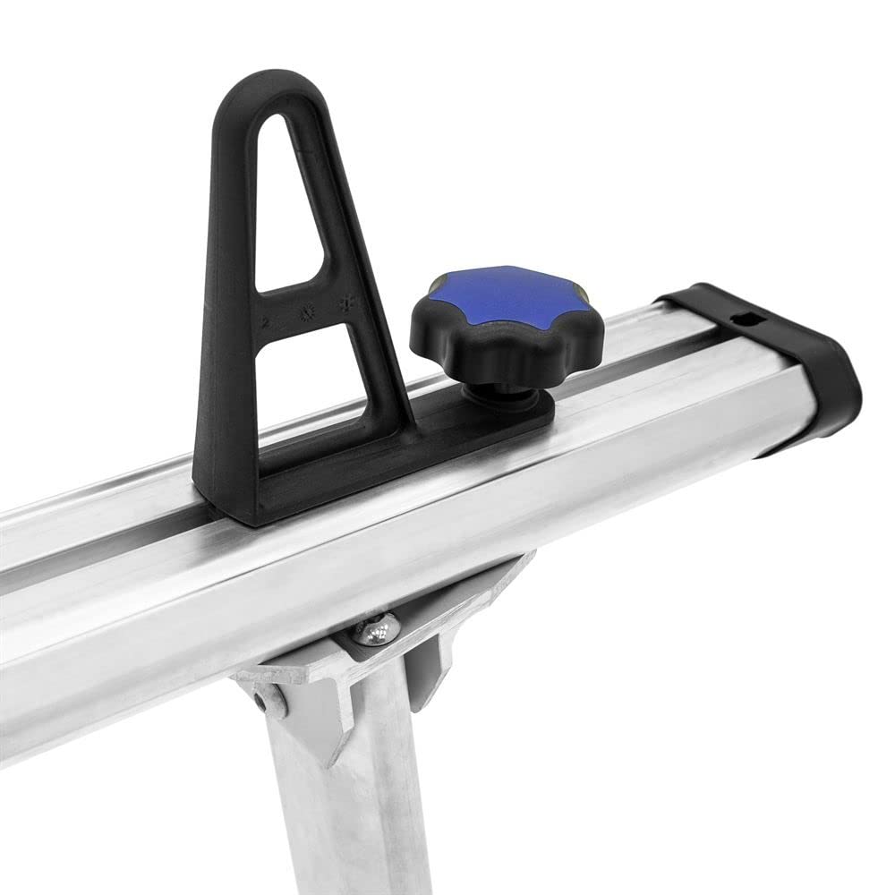 ATR-Rack-V2 Aluminum Universal Truck Ladder Rack - 800 lb Capacity Heavy Duty - No Drill C-Clamp Installation - Built-in Tie-Down for Lumber, Kayaks, Canoes - Perfect for Construction, Camping & Outdoor Adventures