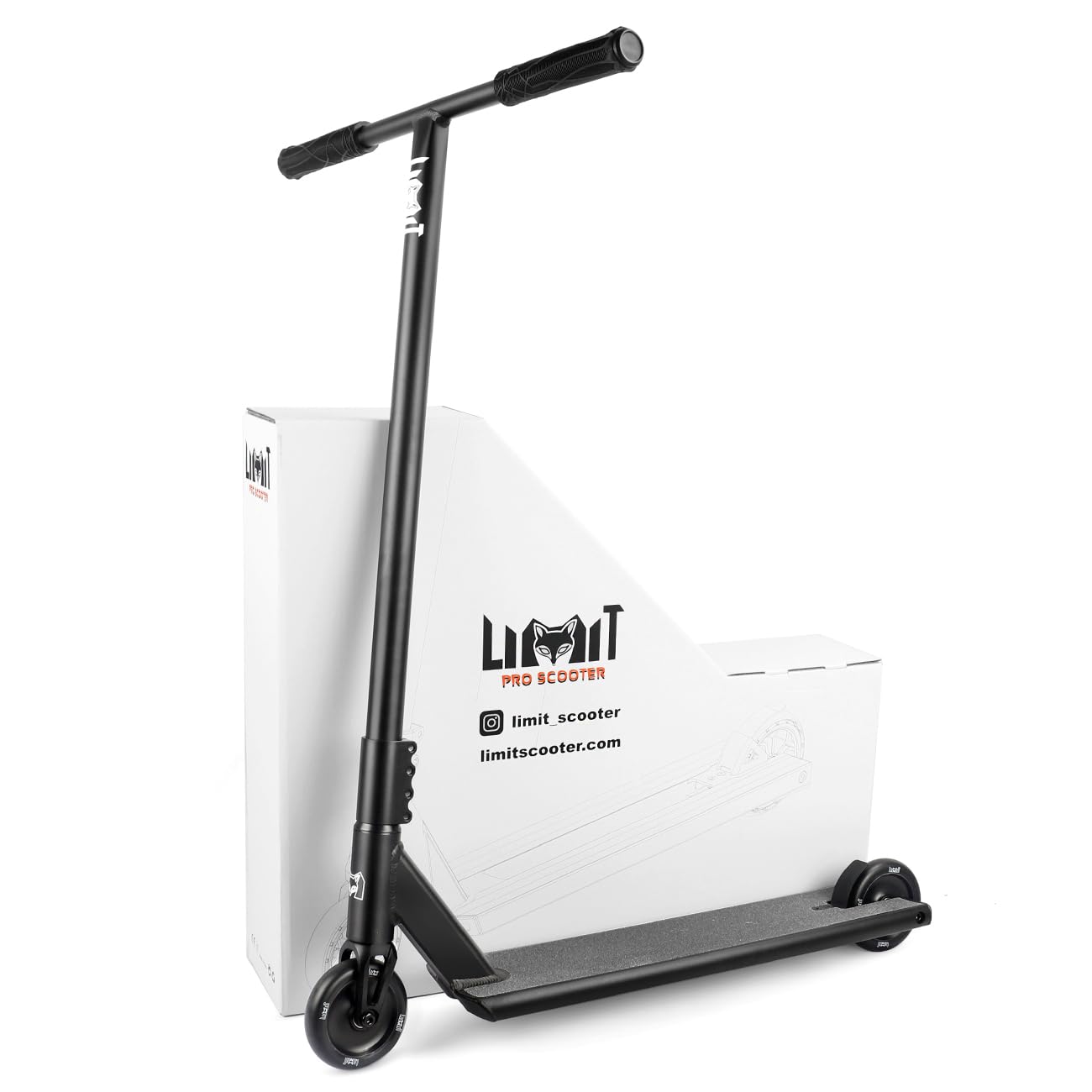 LMT71AZ Pro Street Scooter - Best Freestyle BMX Stunt Scooter for Tall Adults & Teens | Boxed Ends Design | Intermediate to Advanced Trick Riding | Perfect for Skate Parks, Street Stunts & Extreme Sports