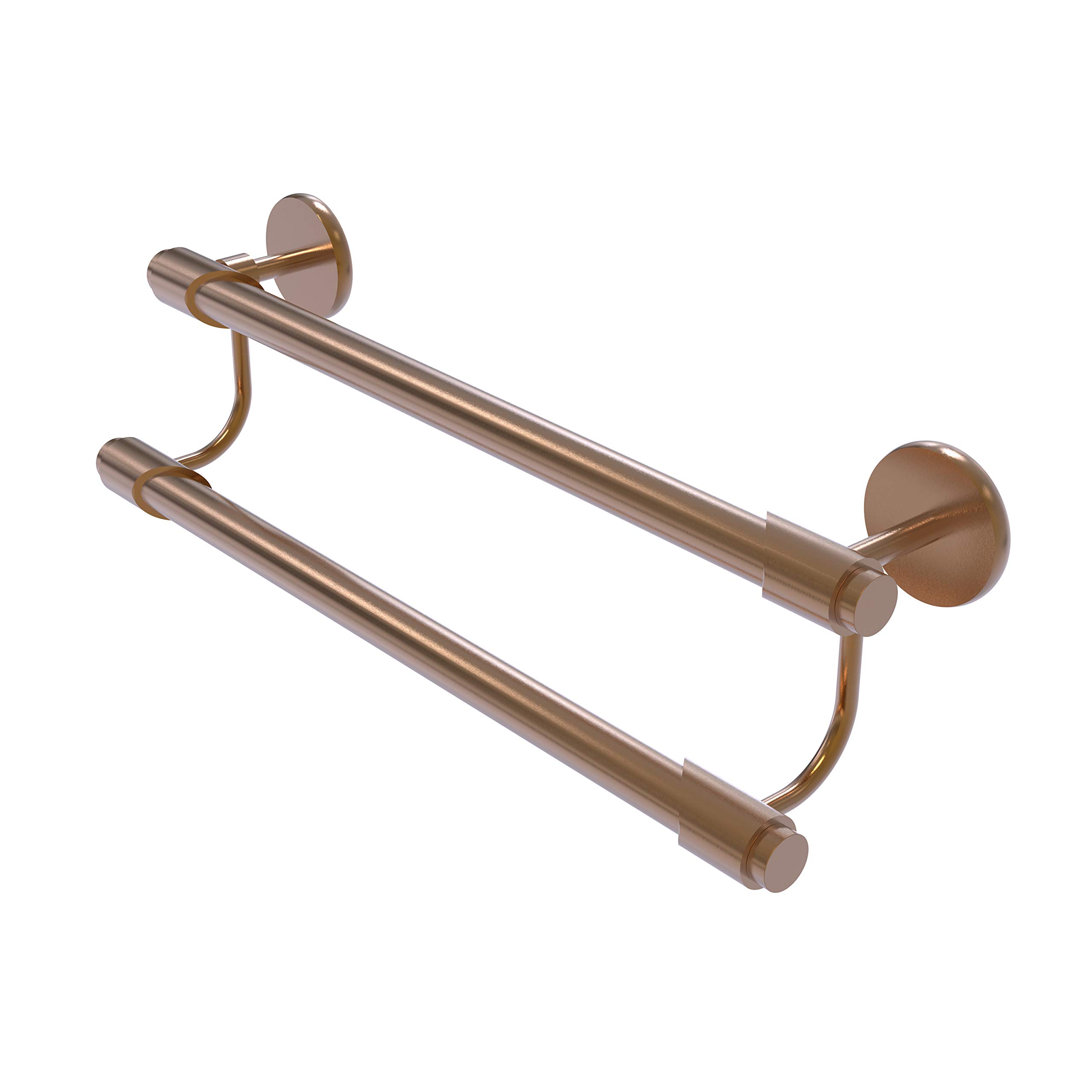 Allied Brass TR-72/24 Tribecca Collection 24 Inch Double Towel Bar in Brushed Bronze - Perfect for Bathroom, Spa, and Luxury Home Decor