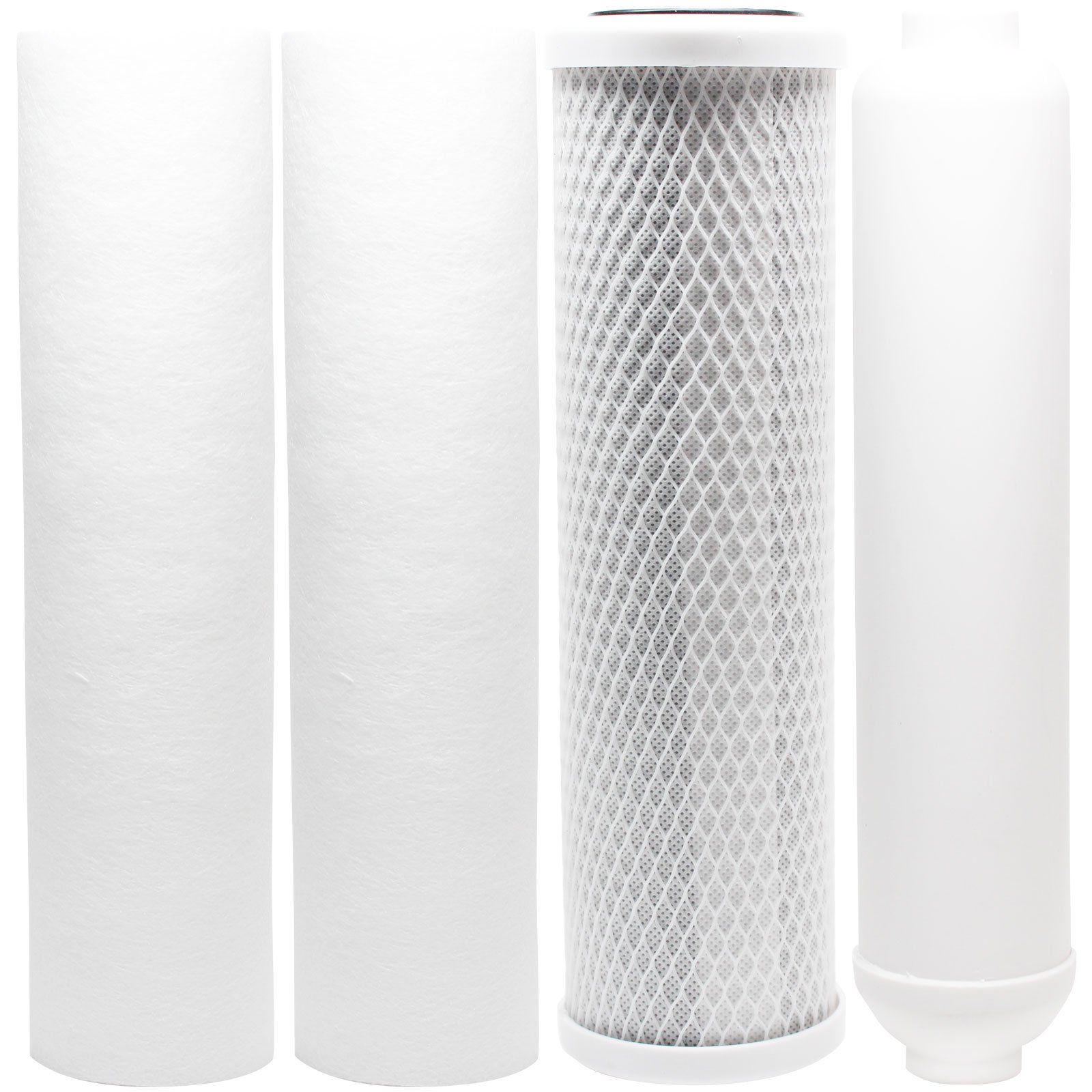 5-Pack PurePro HRO-300 RO System Replacement Filters - Carbon Block, PP Sediment & Inline Cartridge - Denali Pure Brand - Perfect for Home Water Filtration & Purification