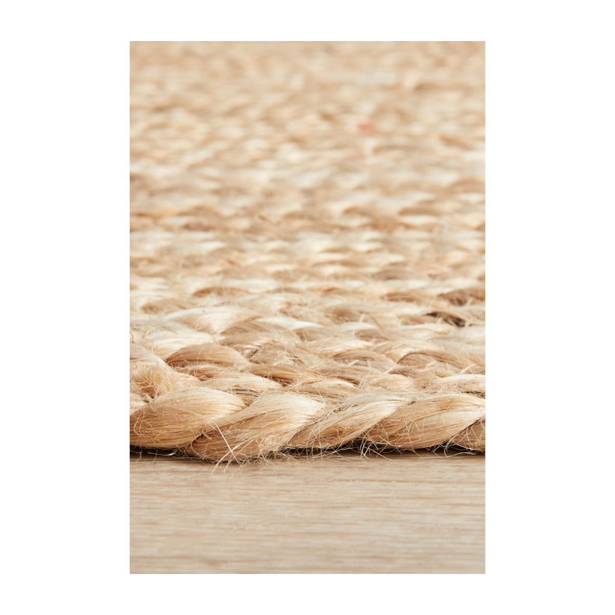 Bondi Rectangle Runner Rug - Natural Jute Fiber - Perfect for Hallway, Kitchen, or Entryway Decor