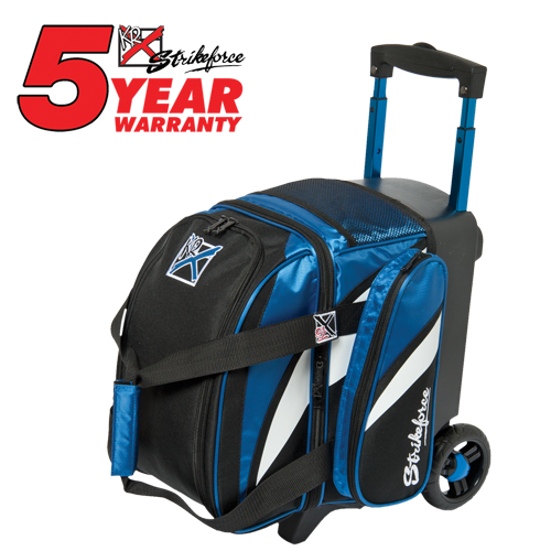 KR Strikeforce Cruiser Single Roller Bag - Durable Bowling Ball Carrier with Comfortable Shoulder Strap for Men & Women - Perfect for League Play, Practice Sessions & Tournaments
