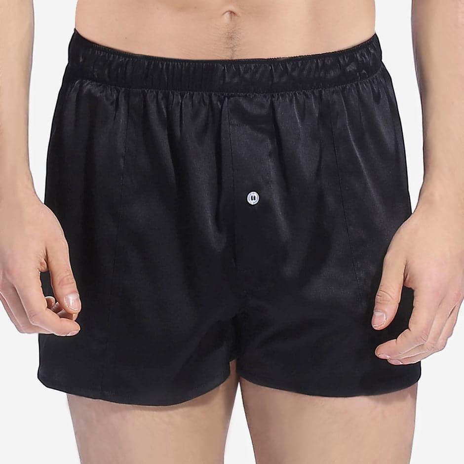 Premium Soft & Comfortable Silk Boxer Shorts for Men - Breathable & Fitted Underwear for Sleep, Lounge & Everyday Wear