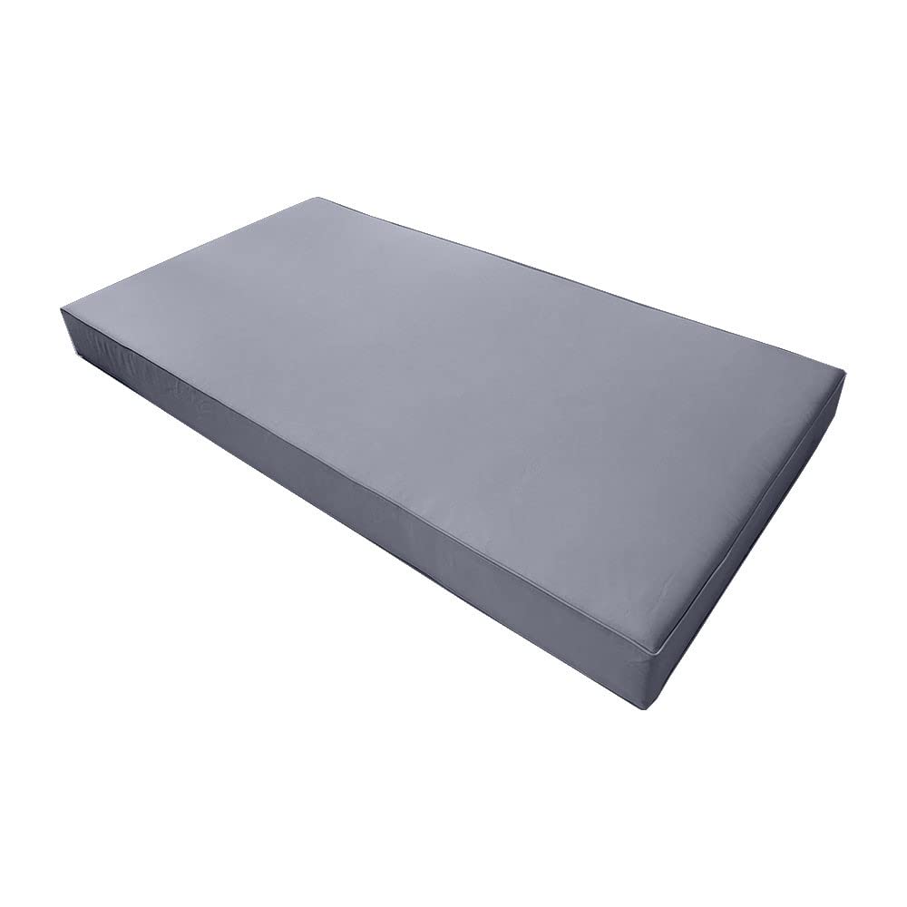 Premium S5 Twin-XL Outdoor Daybed Mattress Set with Piped Trim & Bolster Insert - Complete Cover Included - Perfect for Patio, Poolside & Garden Lounging AD001