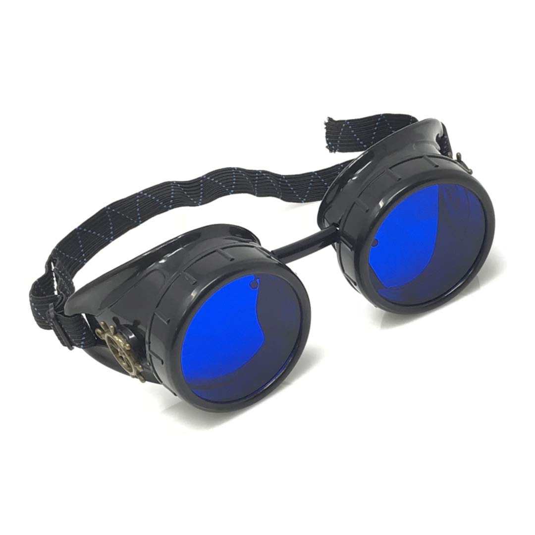 Steampunk Victorian Goggles - Vintage Industrial Style Rave Glasses for Cosplay, Halloween Costume & Steam Punk Fashion Accessories | Perfect for Costume Parties, Rave Events and Themed Outfits