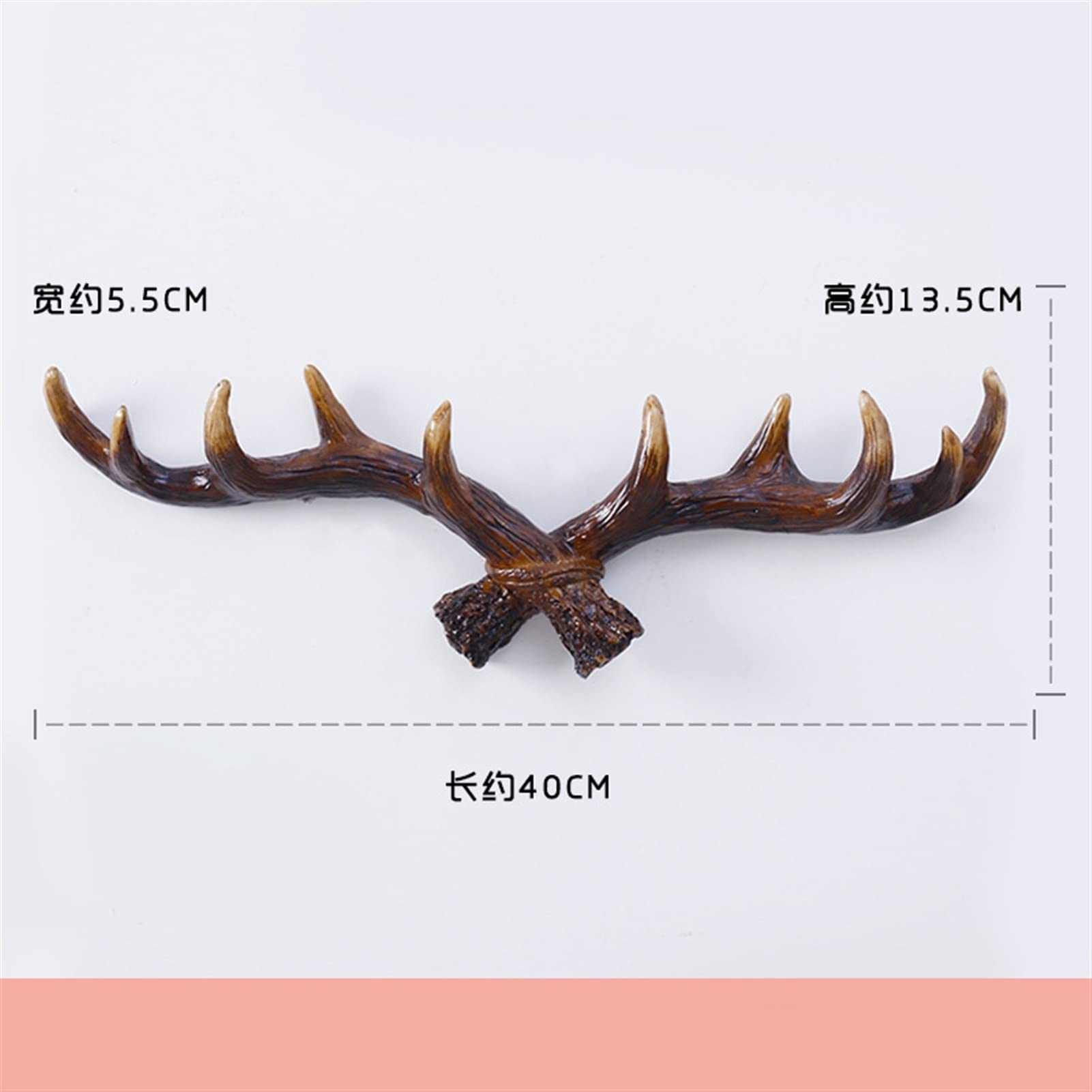Vintage Antler Wall Hooks - Rustic Coat Rack for Home Decor | Creative Wall Hanging Hanger for Entryway, Living Room & Bedroom | Perfect for Organizing Hats, Scarves & Coats in Farmhouse Style Spaces