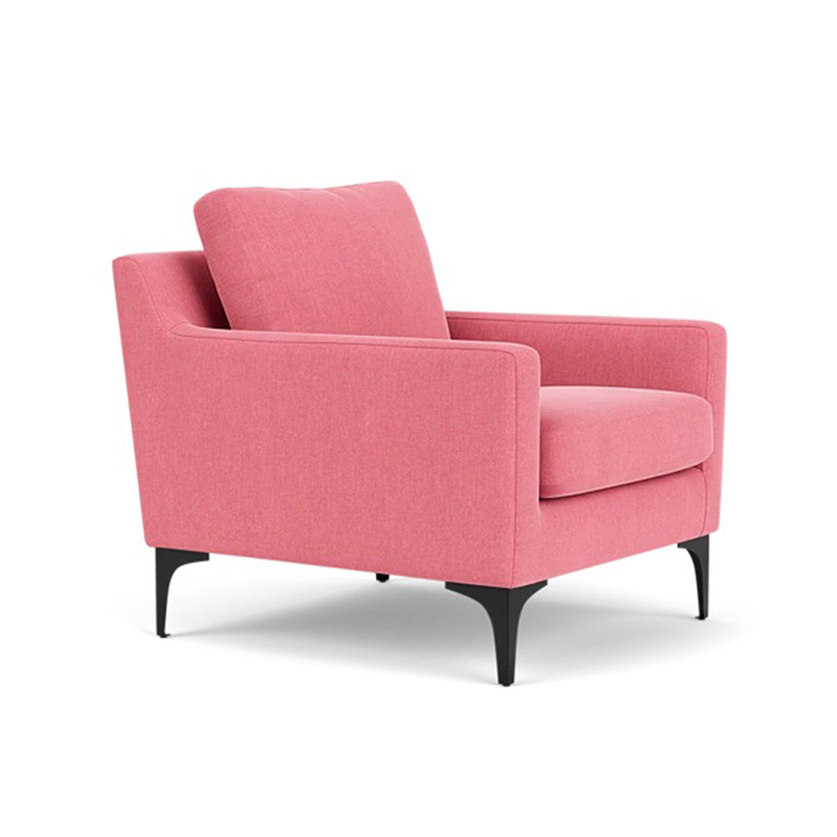 Astha Fabric Armchair - Modern Upholstered Accent Chair for Living Room, Bedroom & Office - Comfortable Lounge Chair with Soft Fabric & Sturdy Frame