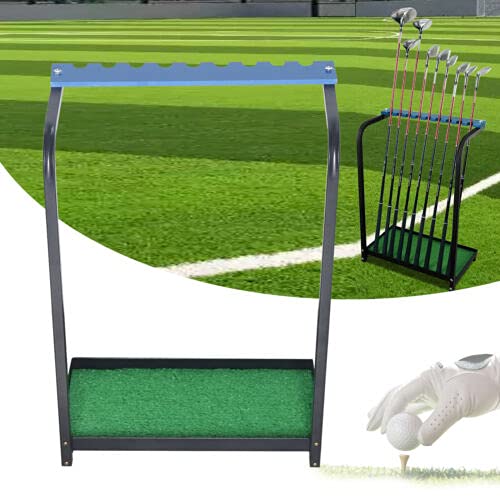 Premium 9-Slot Golf Club Stand Rack | Heavy-Duty Golf Putter & Iron Organizer | Garage & Home Storage Solution (27.56 x 10.83 x 19.69 Inches) | Perfect for Golf Bag Organization & Space Saving
