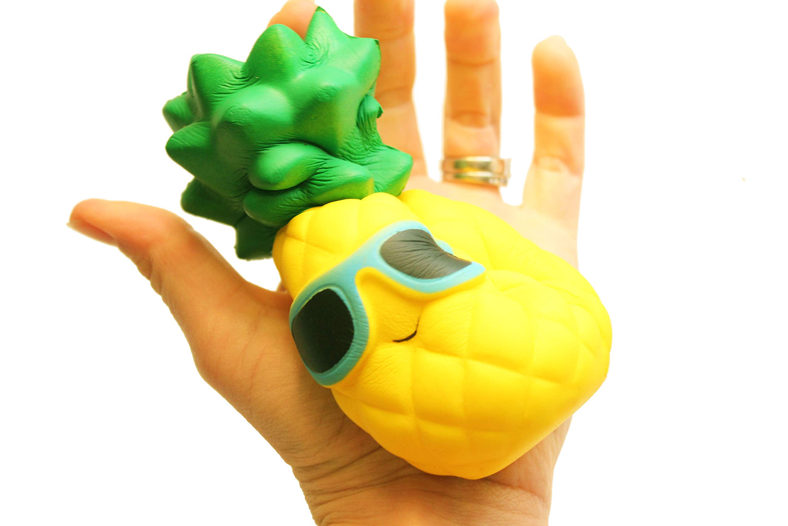 Large Pineapple Squishy Slow Rise Stress Relief Toy - Sensory Fidget Toy for Kids & Adults - Perfect for Anxiety Relief, Classroom Focus & Office Relaxation