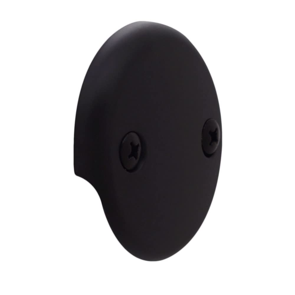 Westbrass D3264-20G-12 22.5 Inch 20 Gauge Oil Rubbed Bronze Bath Waste & Overflow Drain Kit with Pull & Close Drain Plug and 2-Hole Faceplate - Perfect for Bathtub Drain Replacement and Bathroom Renovation