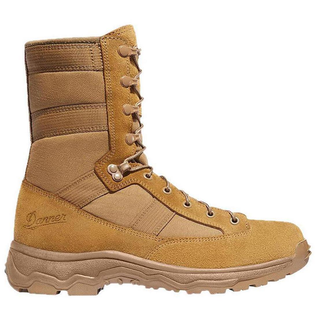 Reckoning 8 Hot Military Boots in Coyote Brown - Tactical Combat & Outdoor Hiking Footwear for Men