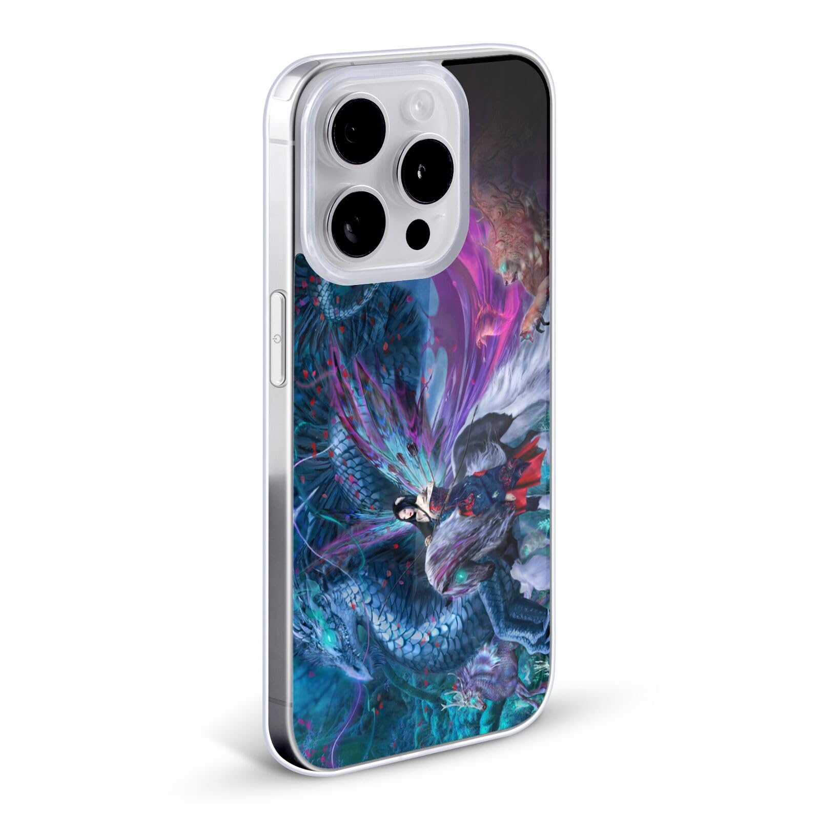 Officially Licensed Ruth Thompson Ride of The Yokai Dragons Soft Gel Case for iPhone 12 Pro Max - Protective Phone Cover with Unique Art Design | Perfect for Anime Fans & Japanese Culture Enthusiasts