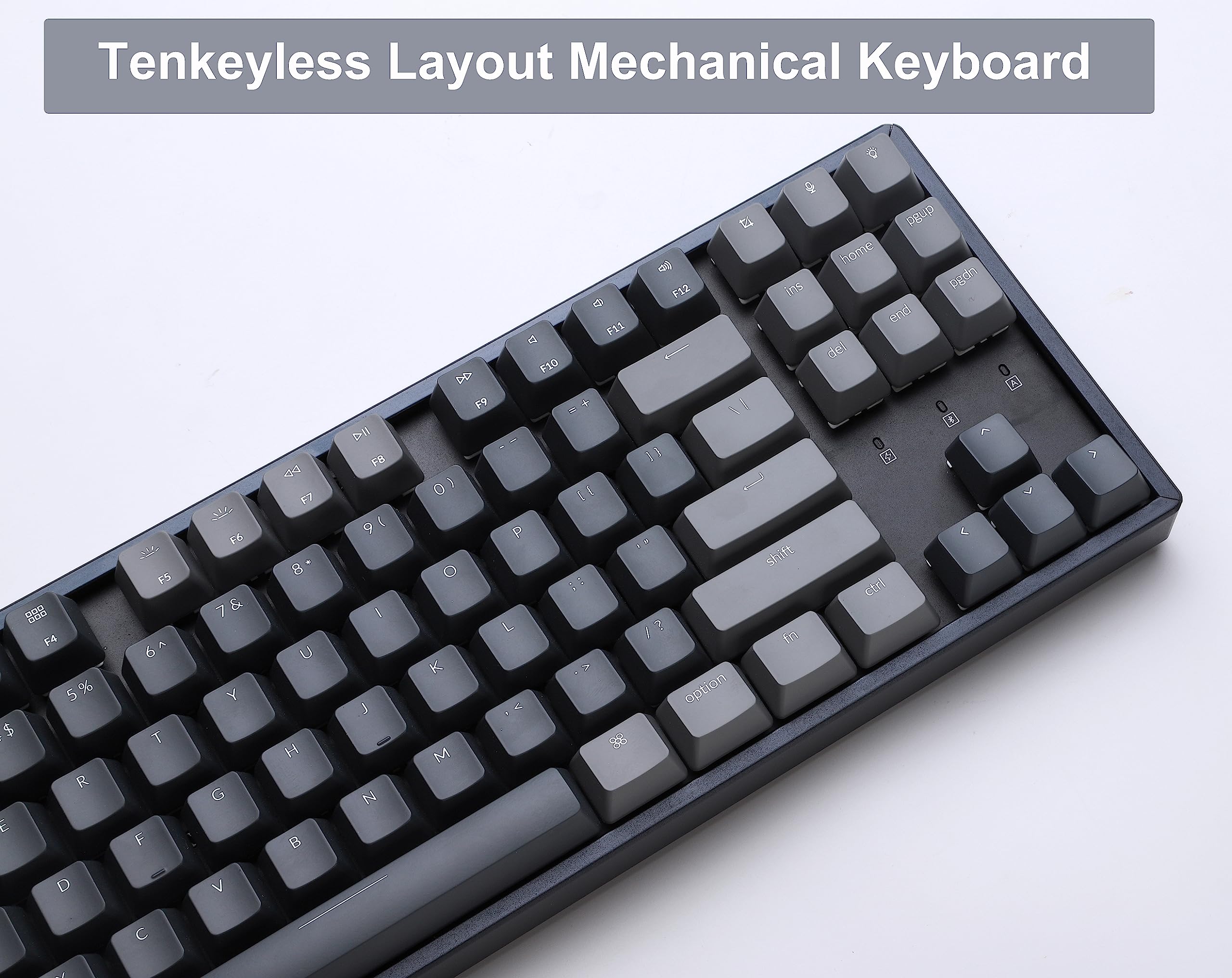 Keychron K8 Wireless Mechanical Keyboard - 87 Keys, 80% TKL Layout, Bluetooth/USB-C, RGB Backlit, Gateron G Pro Brown Switches, Aluminum Frame for Mac & Windows - Perfect for Gaming, Office & Typing