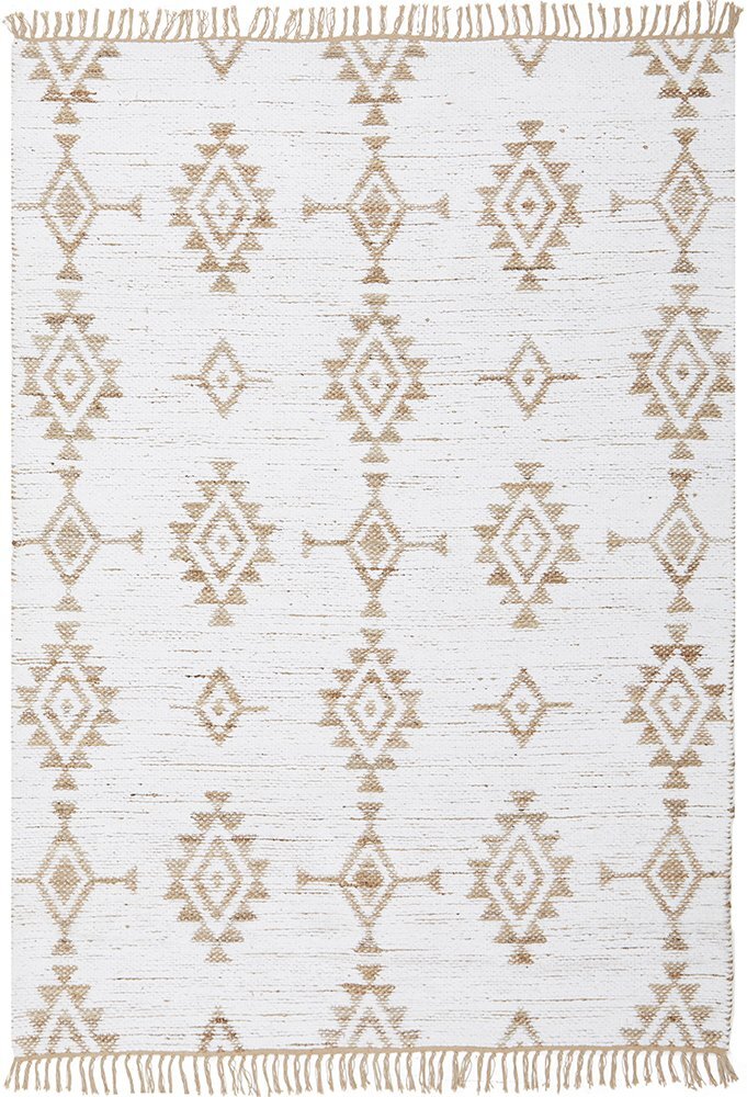 Bodhi Quinton Natural Jute Rug - Handwoven Eco-Friendly Floor Mat for Living Room, Bedroom & Boho Home Decor