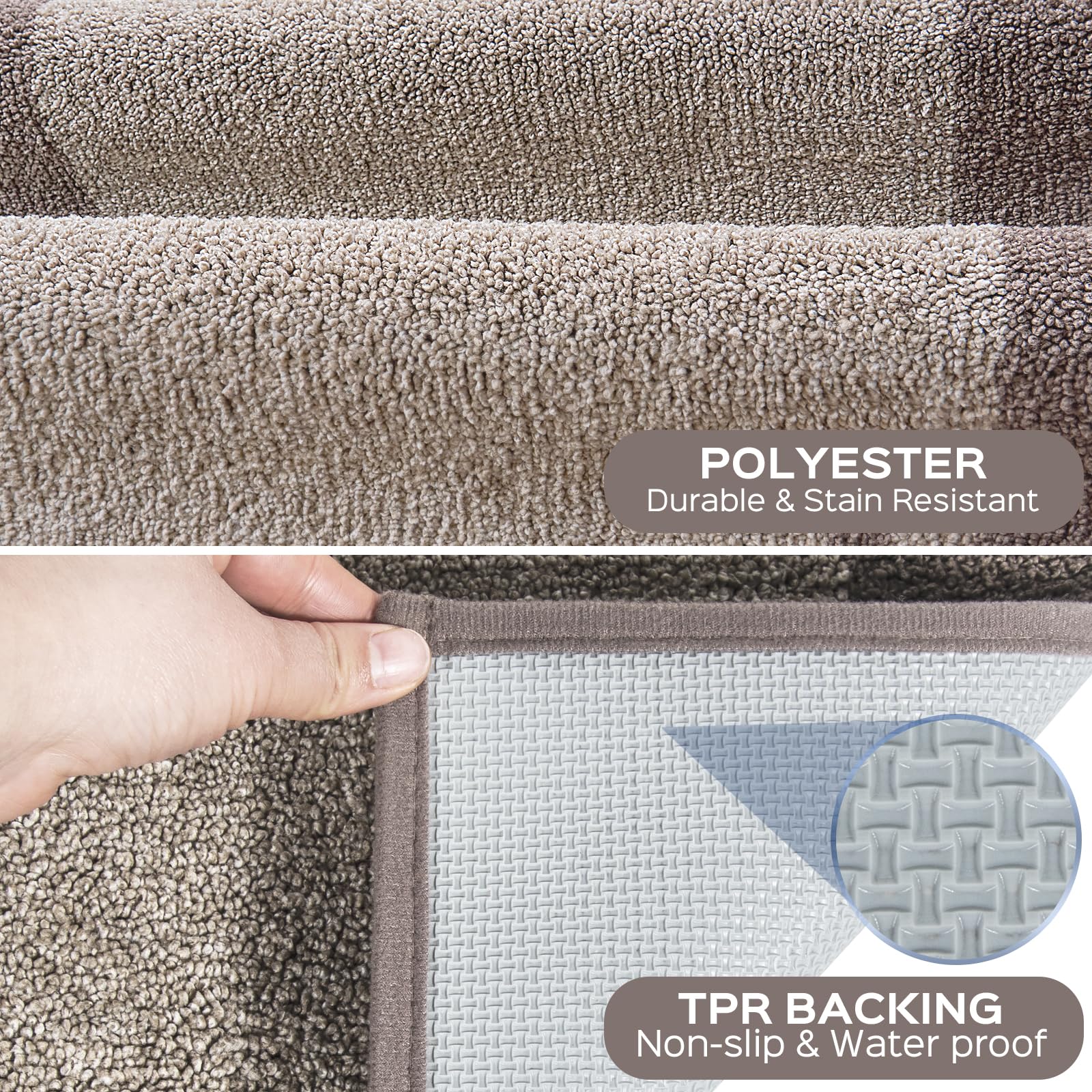 Machine Washable Non-Slip Kitchen Rug 24