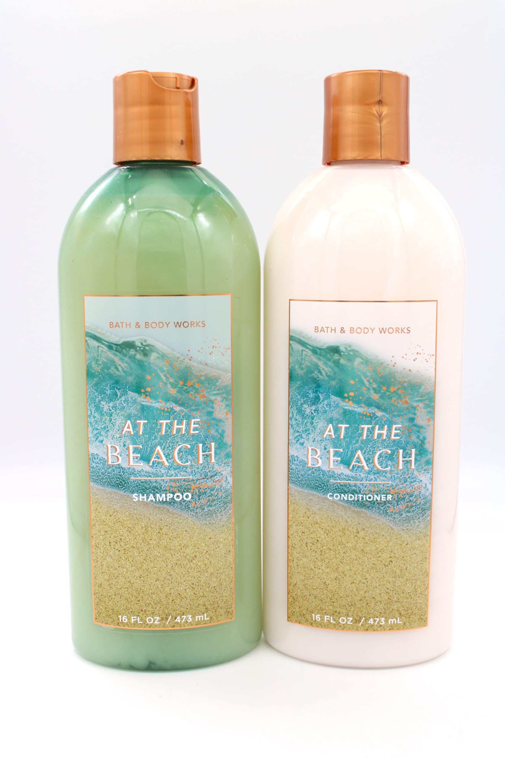 At the Beach Shampoo & Conditioner Set - 16 fl oz Each | Sulfate-Free Bath & Body Duo for Soft, Hydrated Hair | Perfect for Vacation, Pool Days & Summer Hair Care