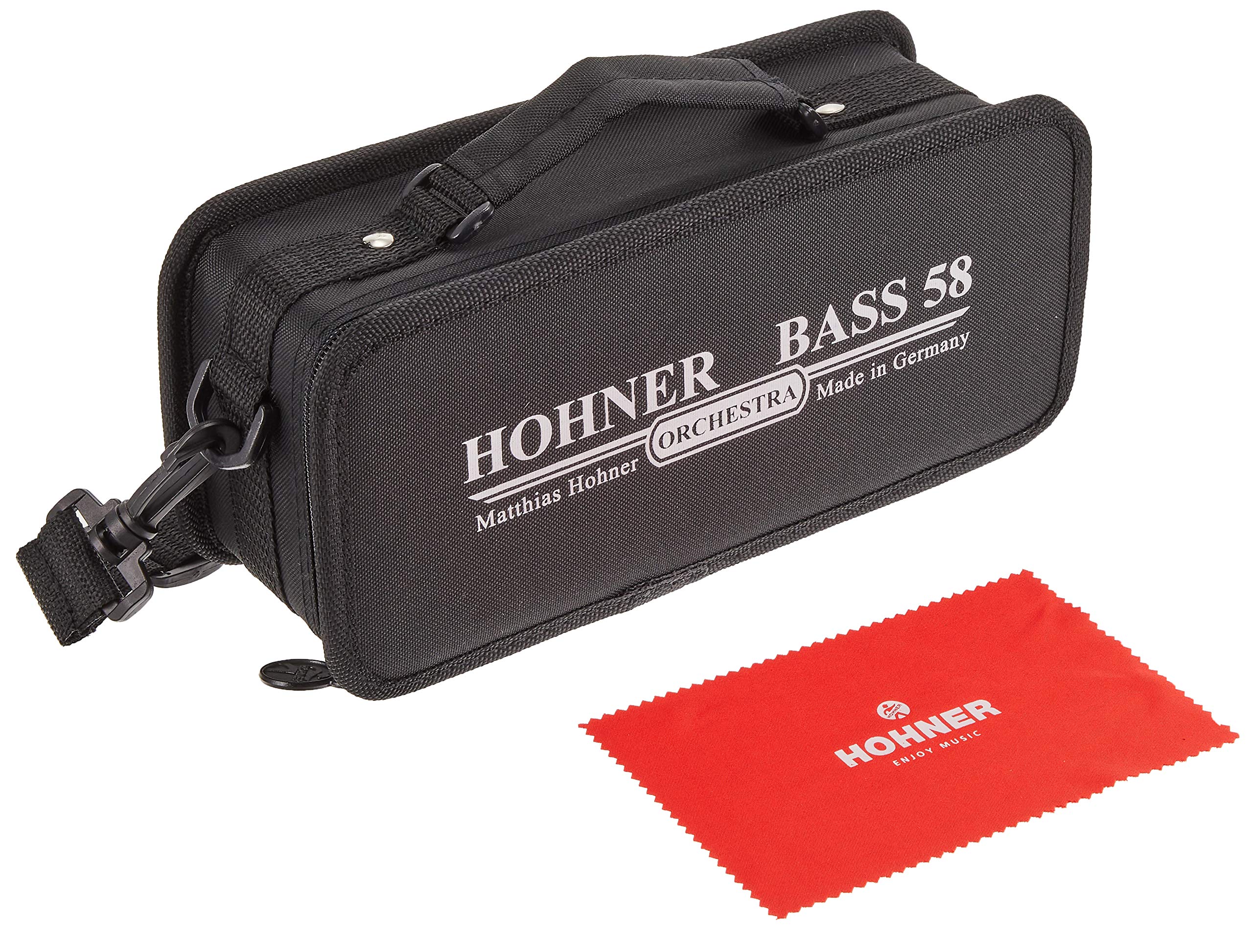 Hohner Bass 58 Harmonica - Professional Orchestral Harmonica for Blues, Jazz & Classical Music - Perfect for Performances, Studio Recording & Music Practice