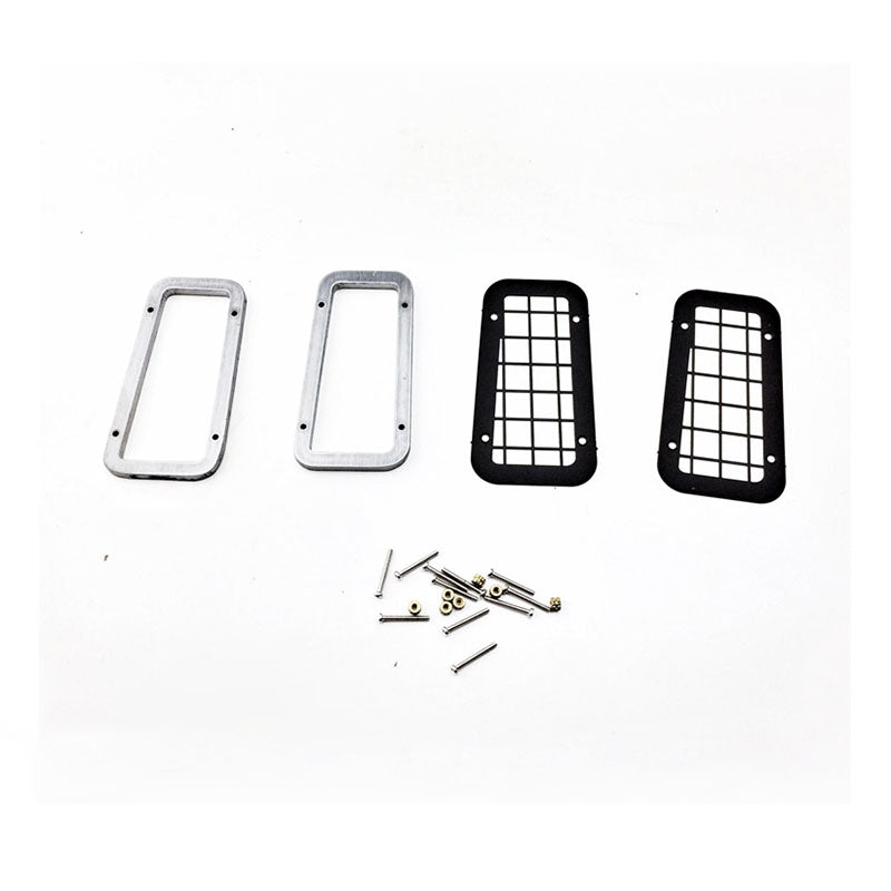 1/10 Scale G2 D90 RC Off-Road Crawler Metal Window Protective Guard - Durable Handcrafted Accessory for Remote Control Car Models | Perfect for Trail Crawling & Rock Racing Scenes
