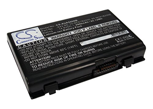 ASUS A5 A5000 A5000e Notebook Replacement Battery Part No.70-NC61B2000 70-NC61B2100 - Long Lasting Laptop Battery for Work, Study & Travel