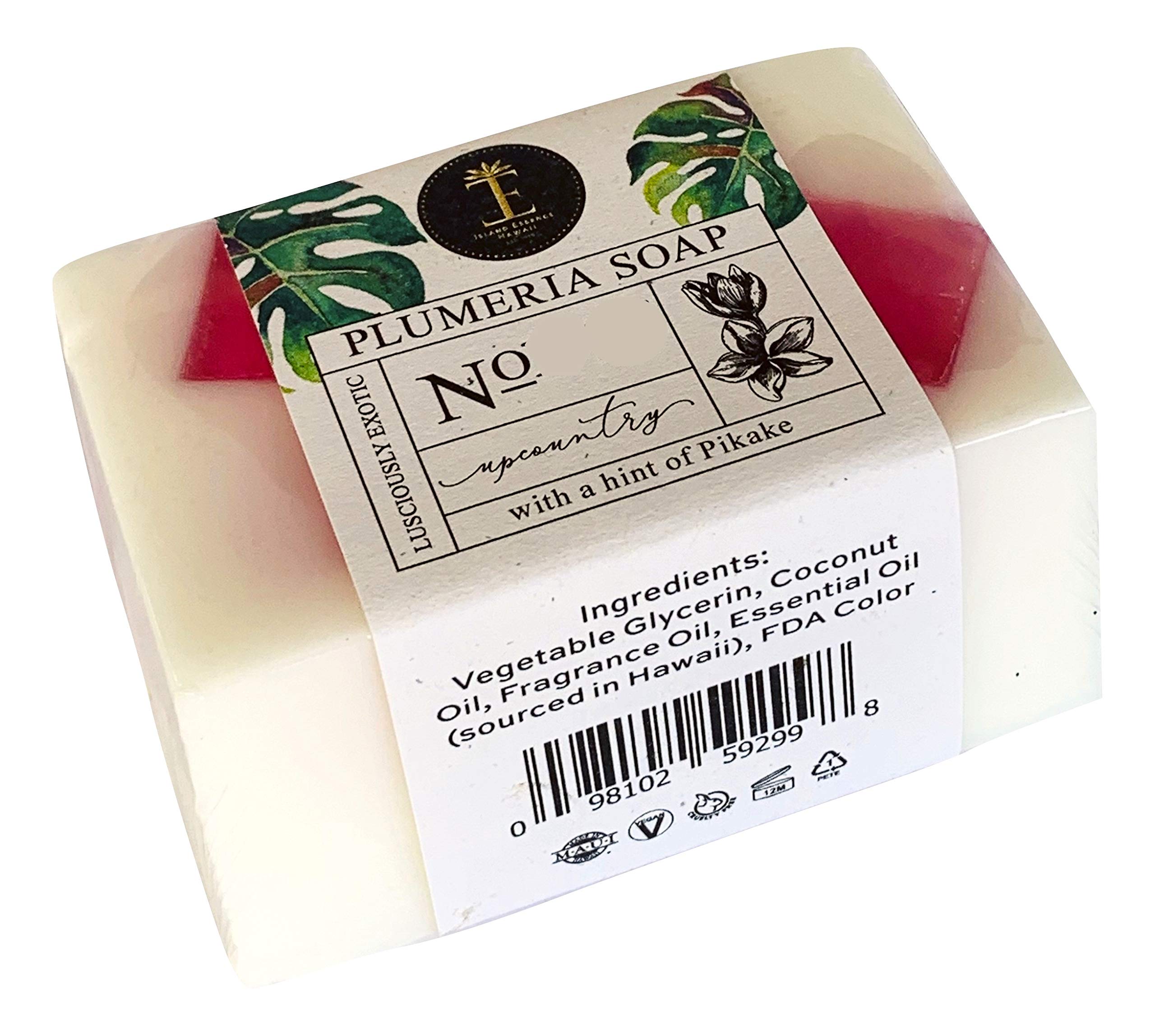 Maui Organics Hawaiian Bath and Body Confetti Soap - Plumeria Scented Handmade Soap for Women & Men | Natural Exfoliating Soap Bar with Tropical Fragrance | Perfect for Spa Day, Gift Giving & Relaxing Bath Time