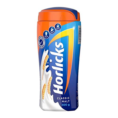 Horlicks Original Classic Malt Drink Powder - 500g | Nutritious Energy Booster for Kids & Adults | Perfect for Breakfast, Nighttime Relaxation & Healthy Snacking
