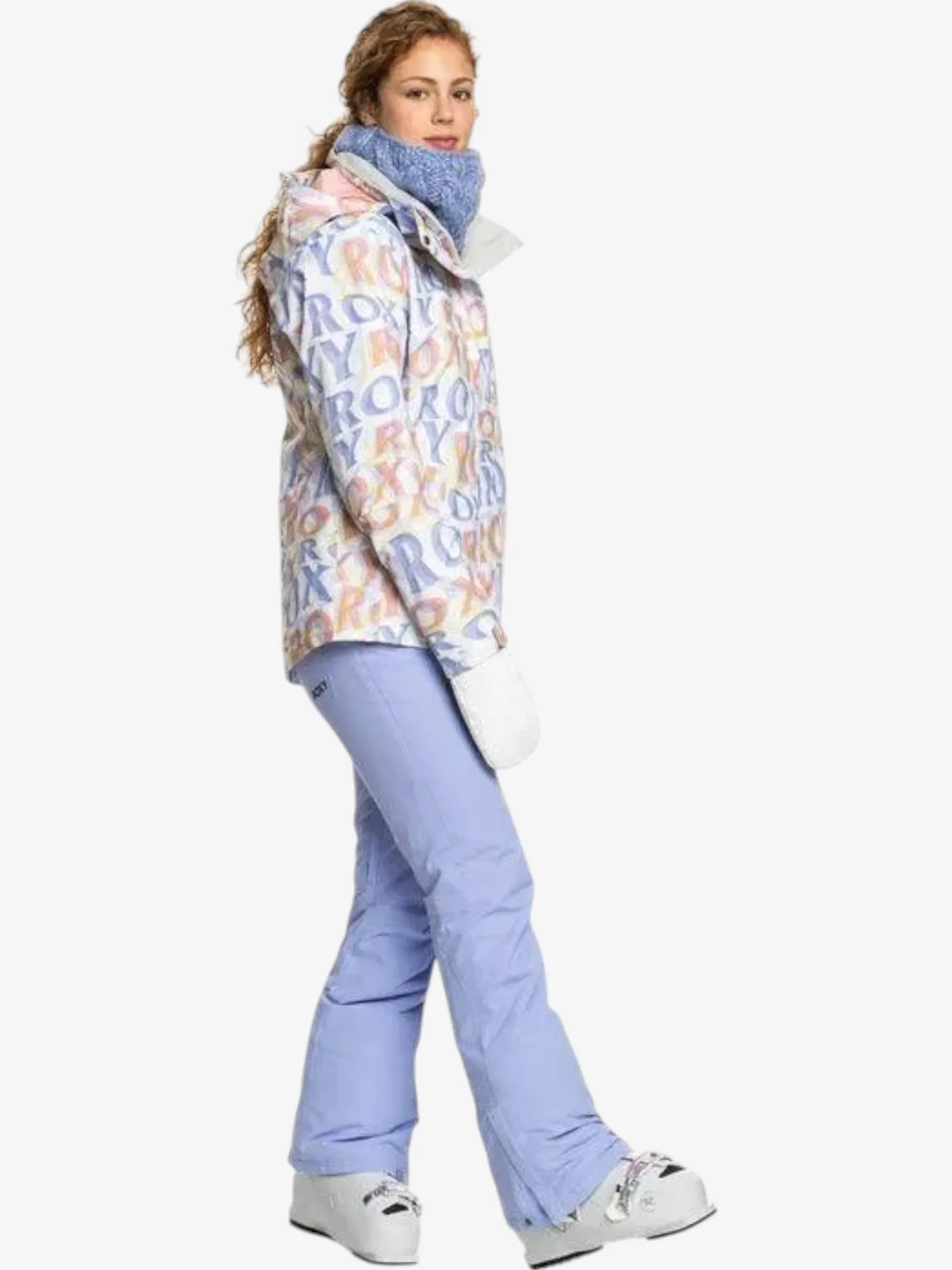 ROXY Snow Jetty Kids' Pastel Purple Snow Jacket - Warm & Waterproof Winter Coat for Girls - Perfect for Skiing, Snowboarding & Outdoor Adventures