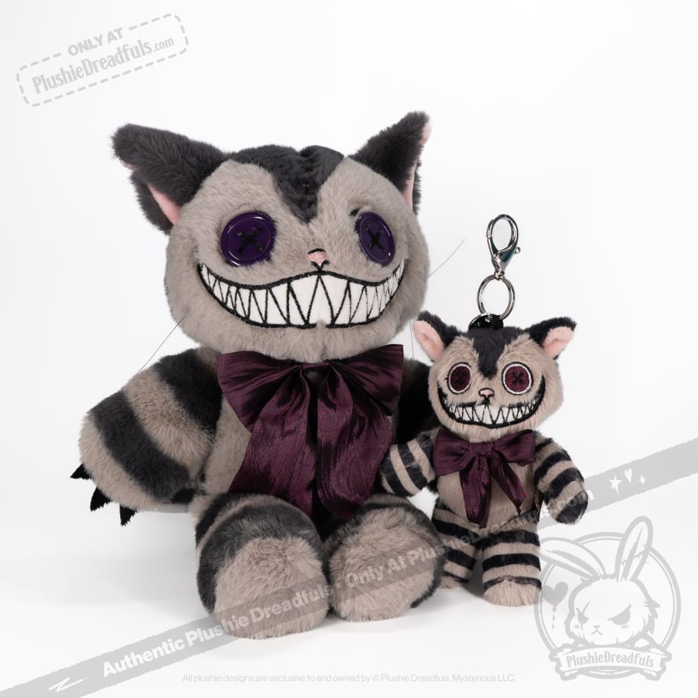 Victorian McGee's Alice in Wonderland Cheshire Cat Plush Keychain - Cute Collectible Accessory for Disney Fans, Gifts & Backpack Decor