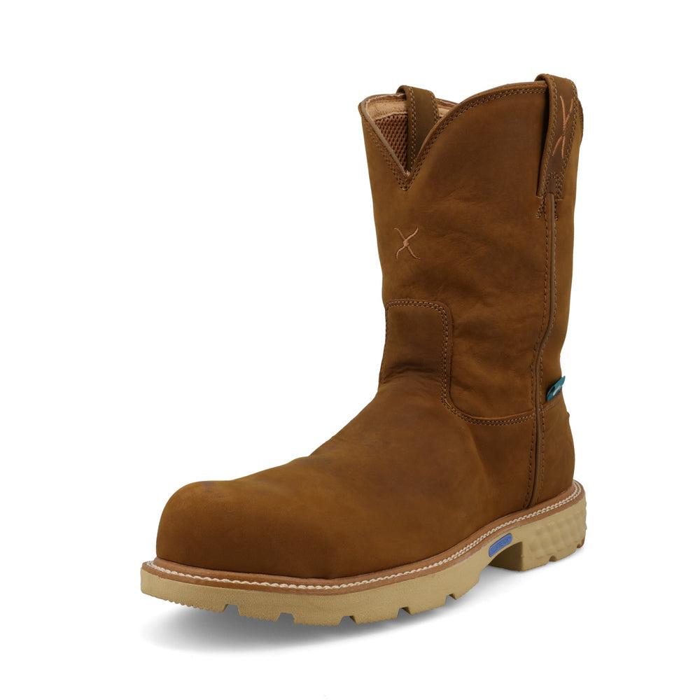 Men's 10-Inch Steel Toe Work Boots - Waterproof & Slip Resistant Safety Shoes for Construction, Hiking & Outdoor Work
