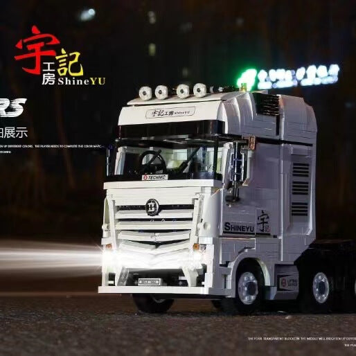 Happy Build Fully Remote Control RC Benz ACTROS 4163 Truck - 1:14 Scale Electric Toy Car for Kids & Adults - Perfect for Indoor & Outdoor Play, Collecting, and Gifts