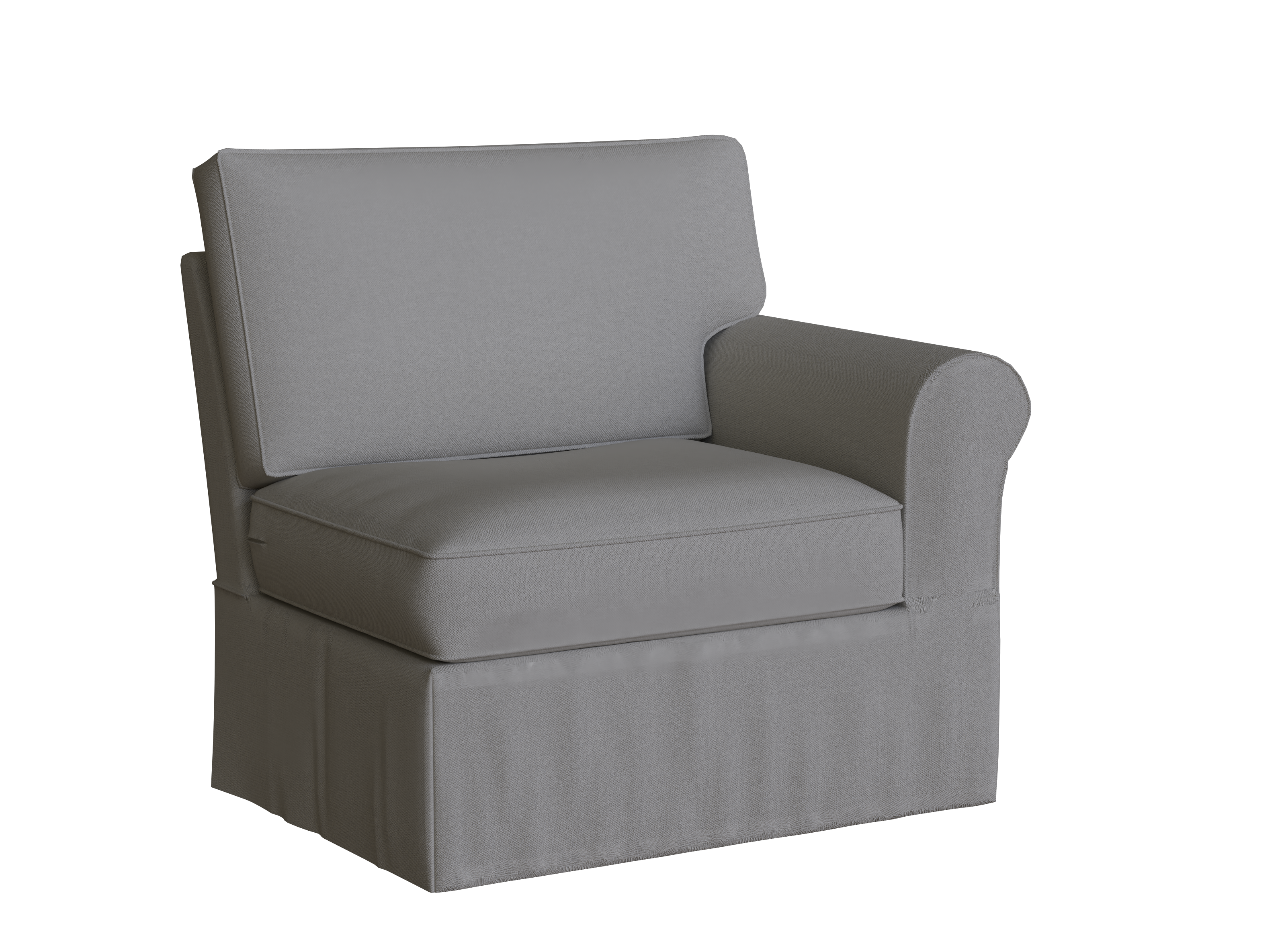 PB Buchanan Roll Arm Right Arm Chair Slipcover - Replacement Cover for Sectional Sofa Components | Perfect for Living Room, Family Room & Home Decor