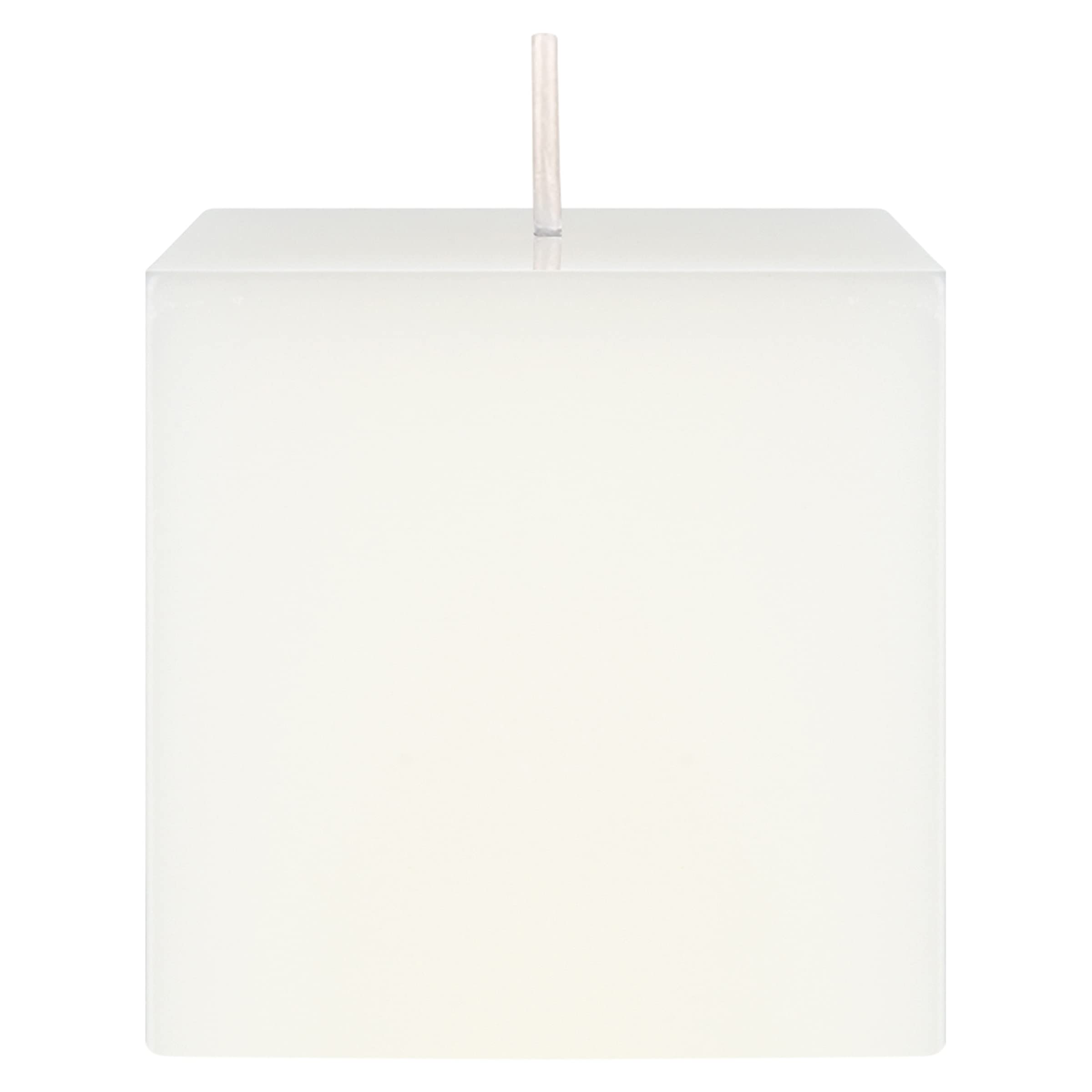 Premium Unscented White Square Pillar Candle - 3x3 Inch Hand-Poured Pure Wax for Home Decor, Weddings, Birthdays & Holidays - Elegant Centerpiece for Parties, Celebrations & Romantic Dinners